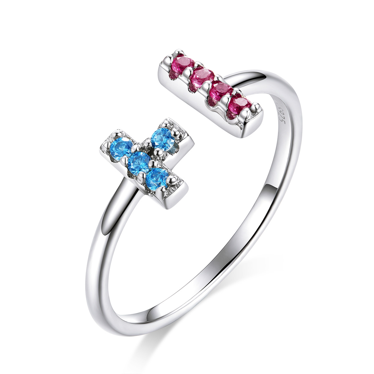 Pandora Style Tetris Open Ring - BSR114