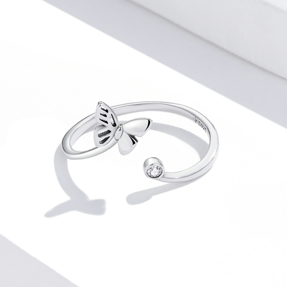 Pandora Style Vlinder Open Ring - SCR772