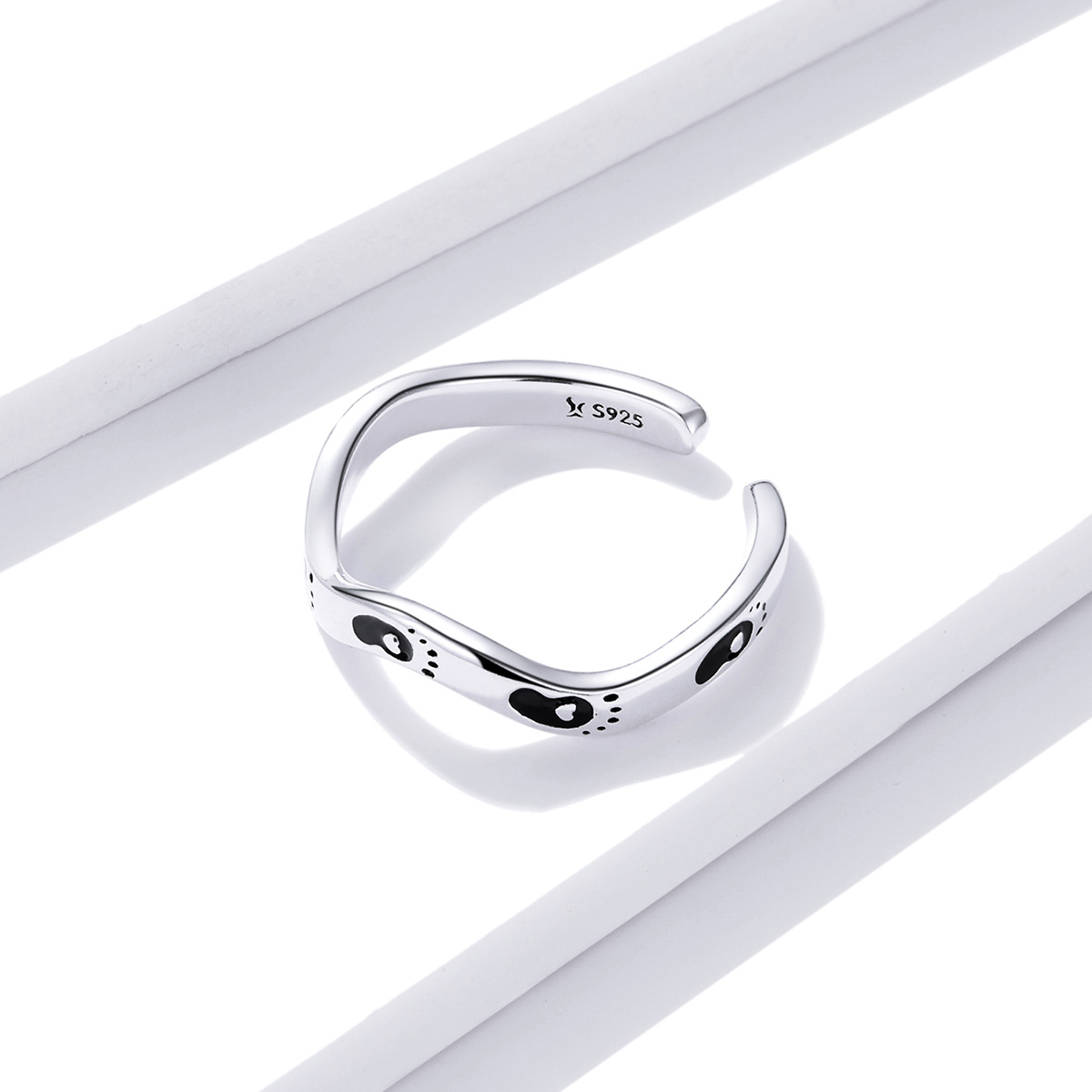 Pandora Style Voetafdruk Open Ring - SCR712