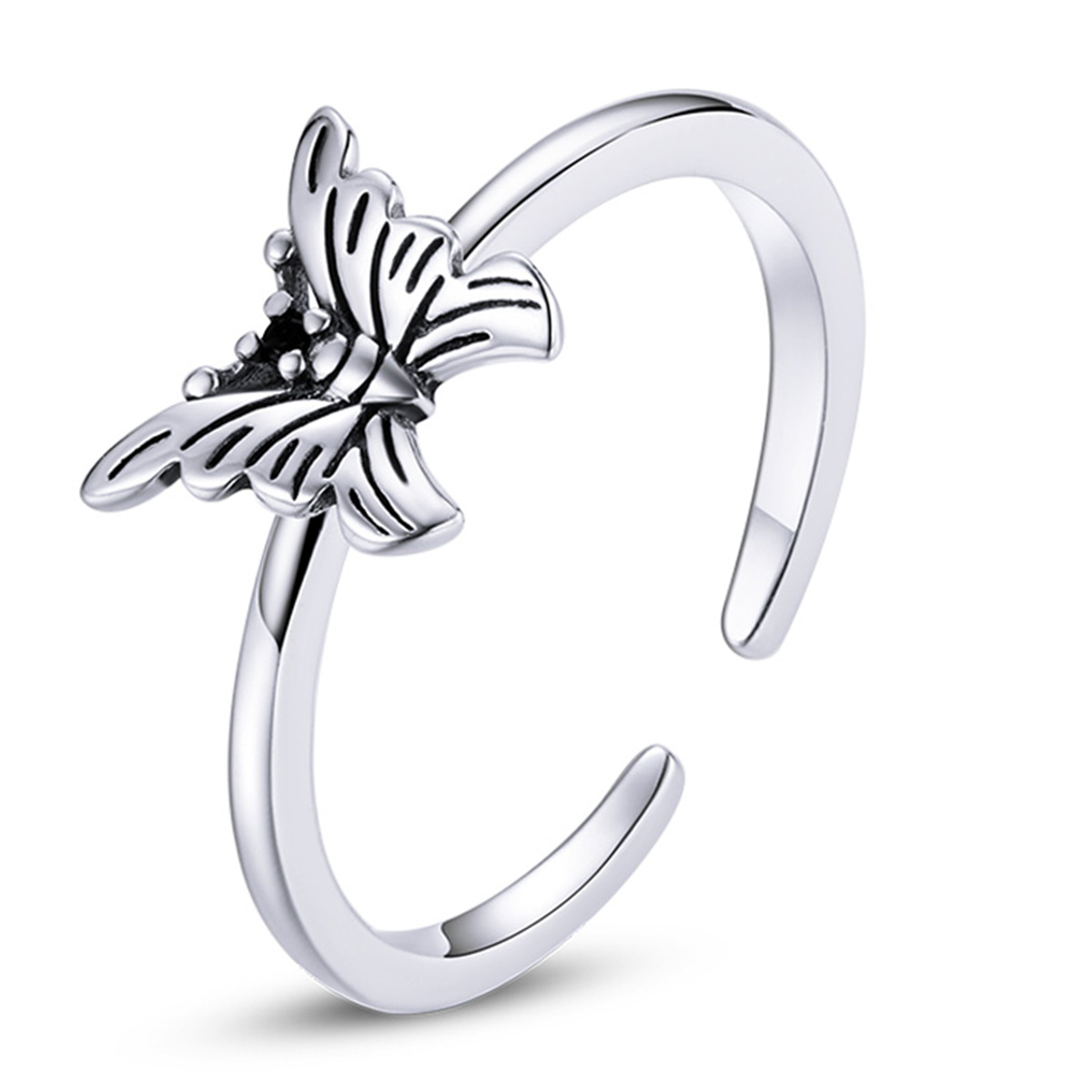 Pandora Style ZwaluwstaartVlinder Open Ring - BSR195