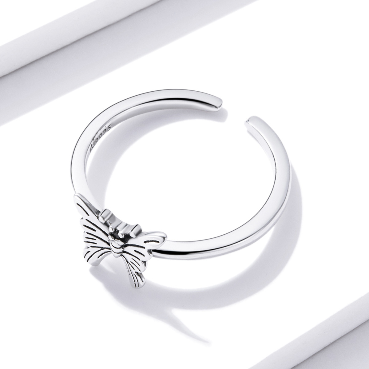 Pandora Style ZwaluwstaartVlinder Open Ring - BSR195