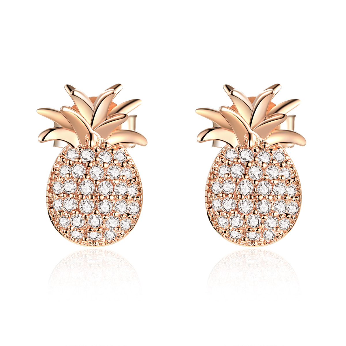 Pandora Style Ananas Oorknopjes - SCE803