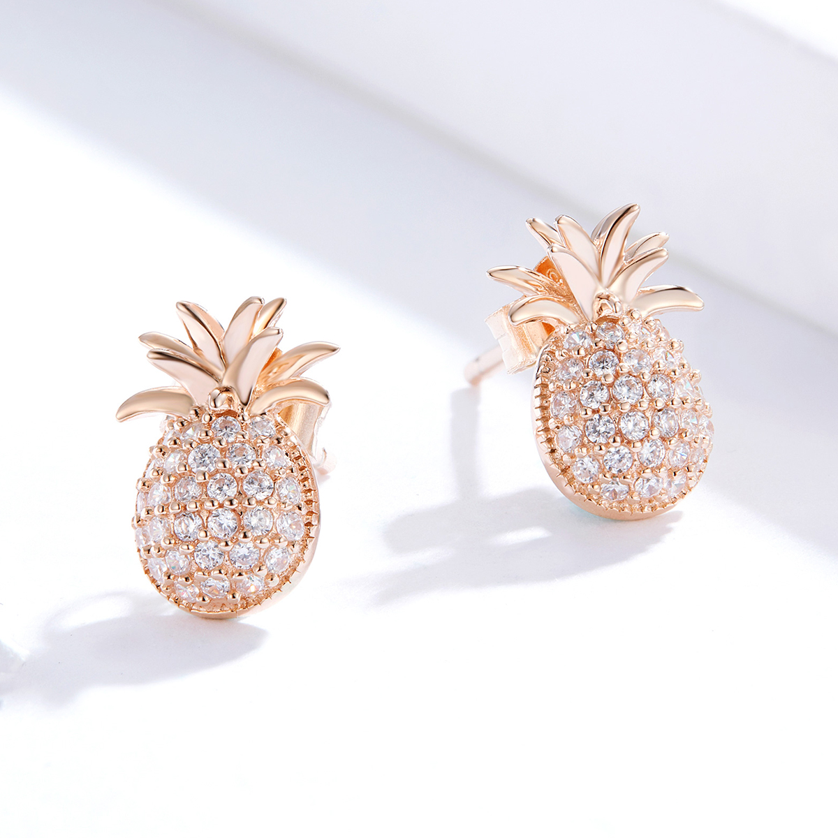 Pandora Style Ananas Oorknopjes - SCE803