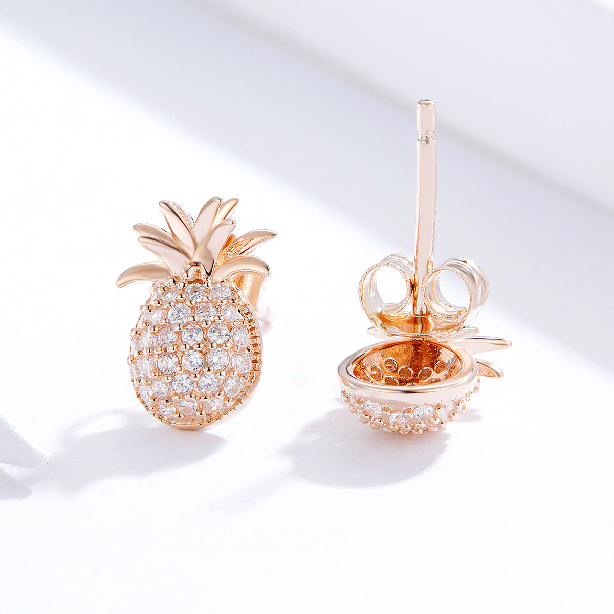 Pandora Style Ananas Oorknopjes - SCE803