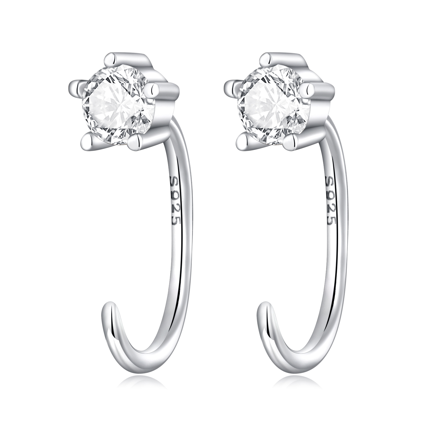 Pandora Style Eenvoudig en glanzend Oorknopjes - SCE1422