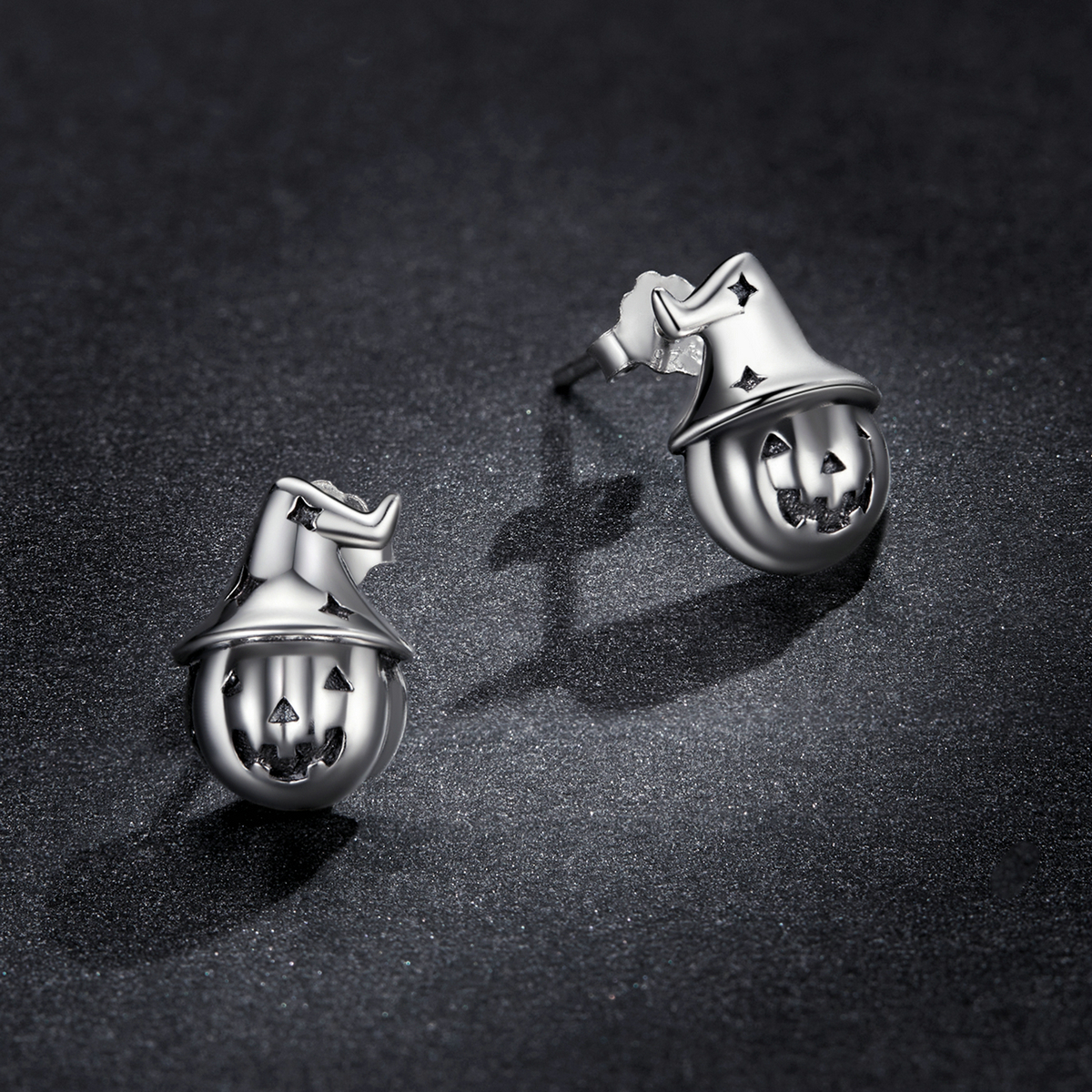 Pandora Style Halloween Pompoen Oorknopjes - BSE537