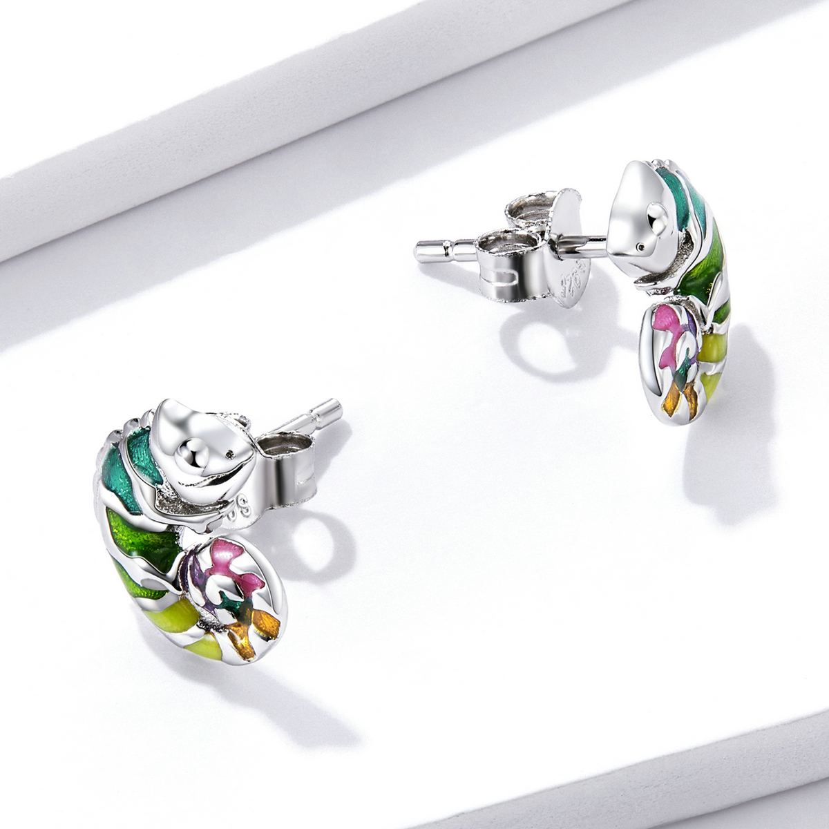 Pandora Style Kameleon Oorknopjes - BSE587