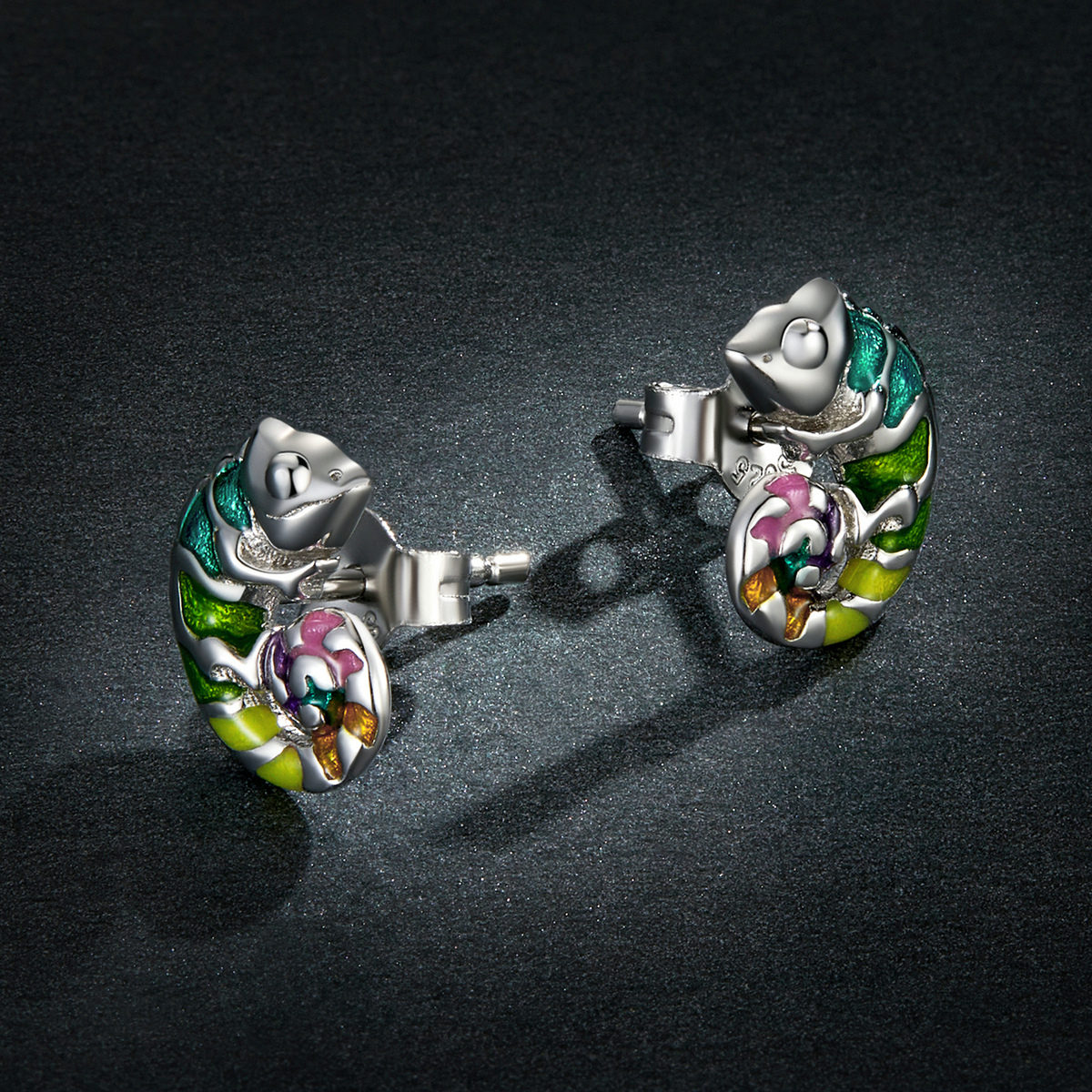 Pandora Style Kameleon Oorknopjes - BSE587