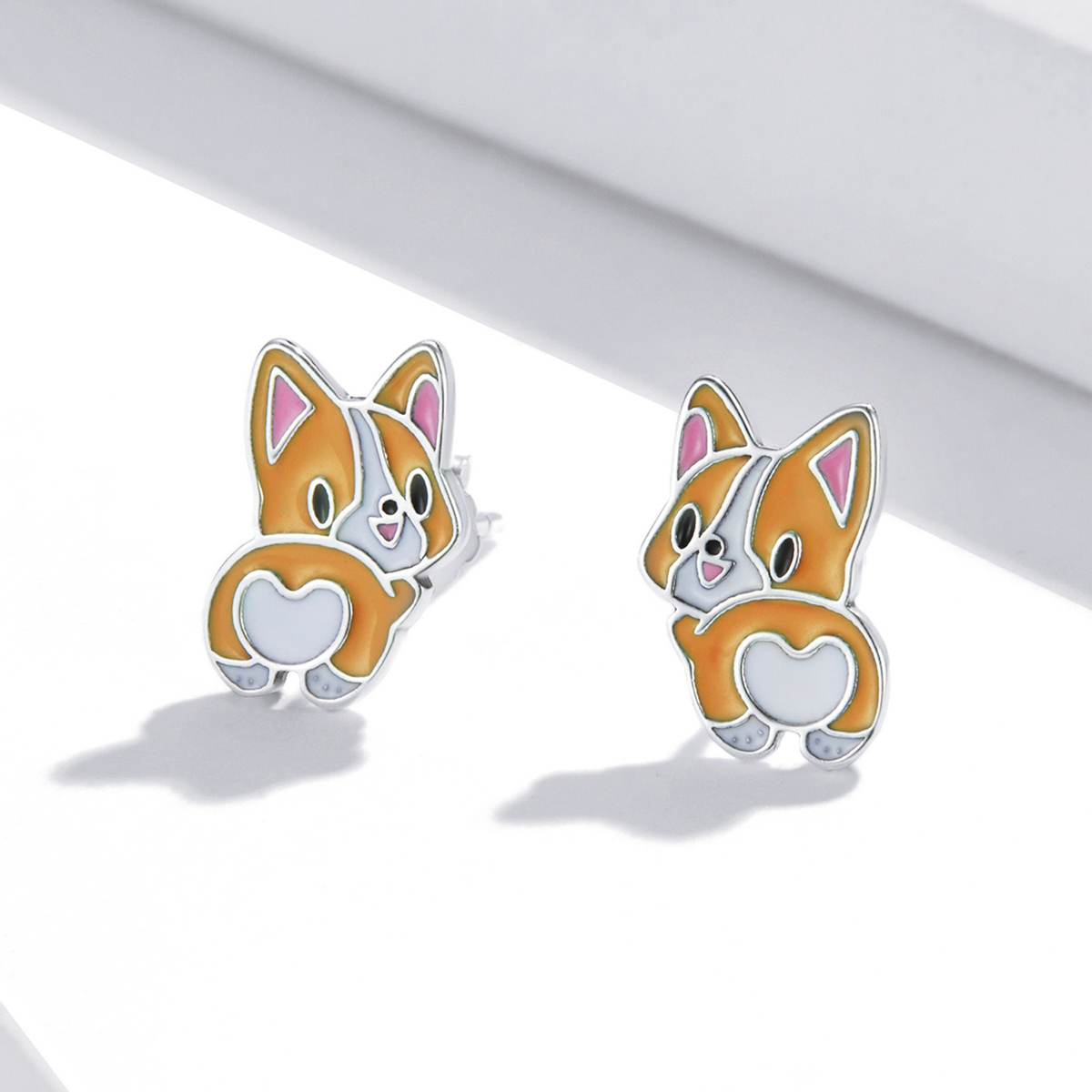 Pandora Style Leuke Corgi Oorknopjes - SCE1281