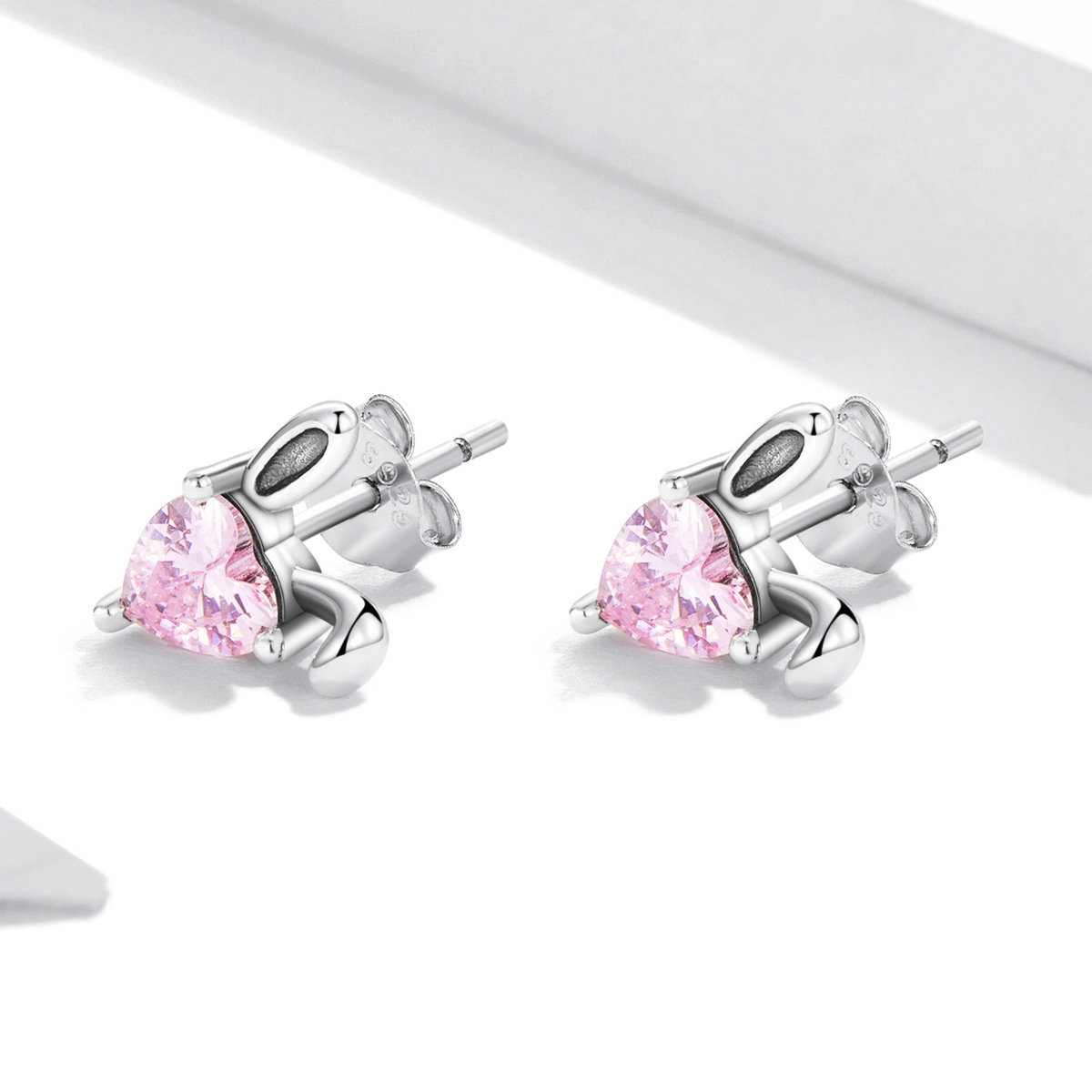 Pandora Style Love Rabbit Oren Oorknopjes - SCE1365