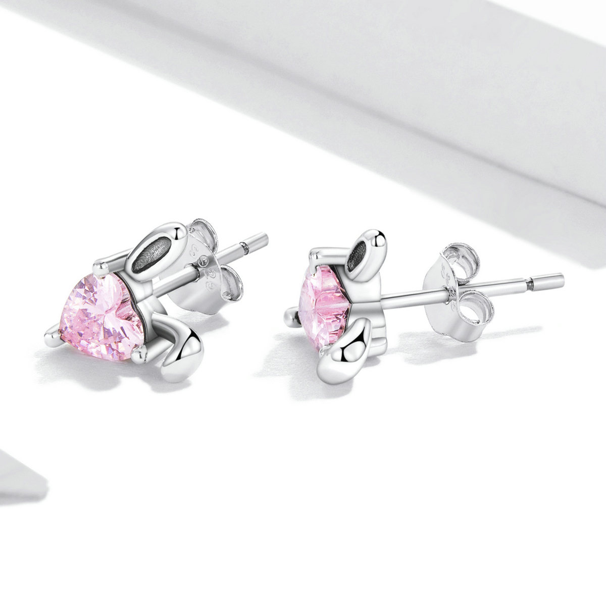 Pandora Style Love Rabbit Oren Oorknopjes - SCE1365