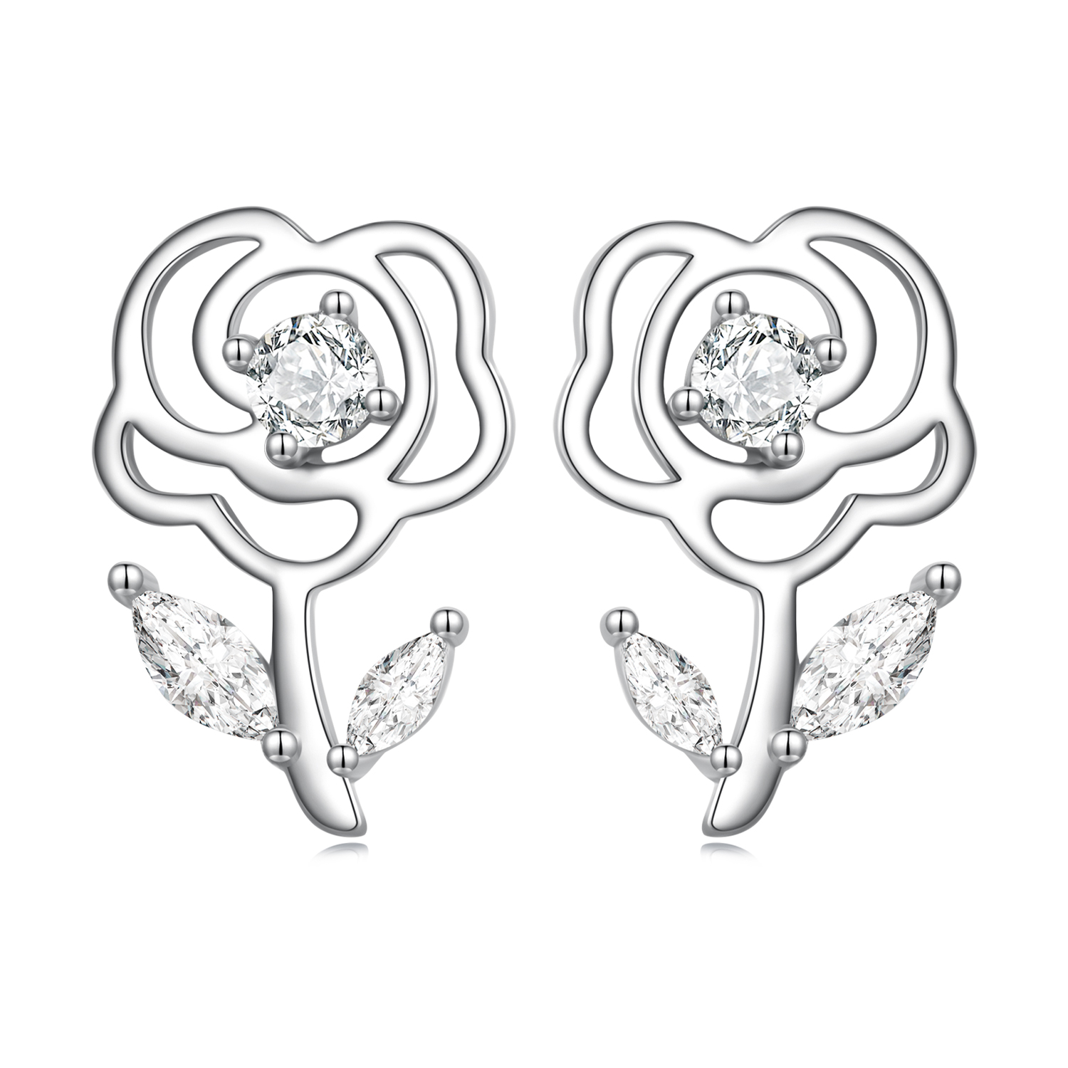 Pandora Style Rozen Oorknopjes - BSE714