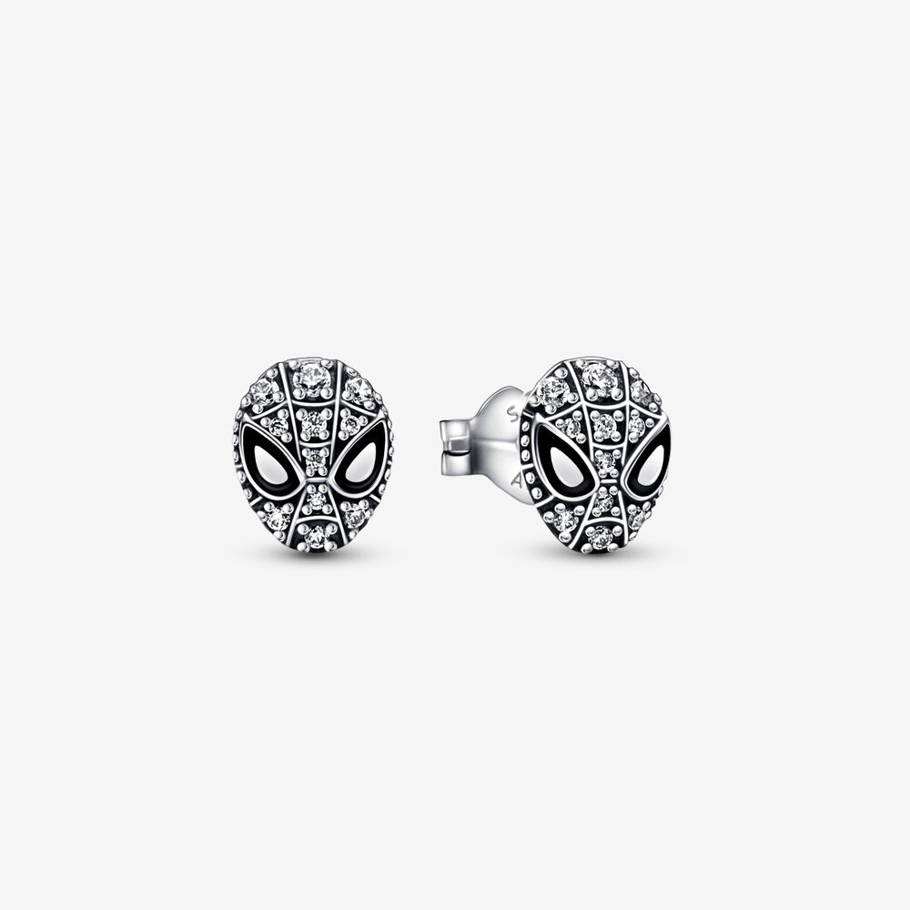 PANDORA Marvel Spider-Man Mask Pavé Stud Oorbellen - 292354C01