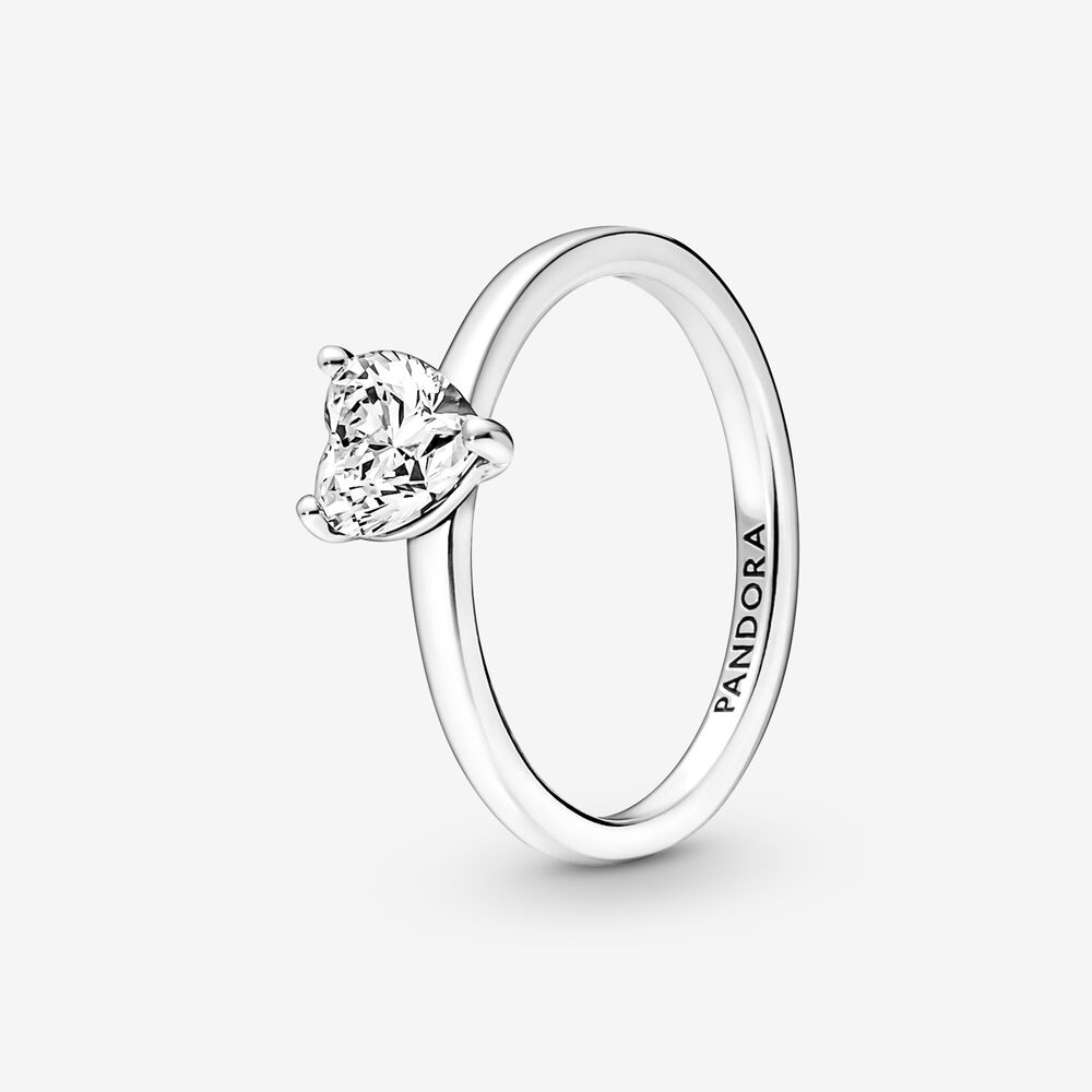 PANDORA Sprankelende Hart Solitaire Ring - 191165C01