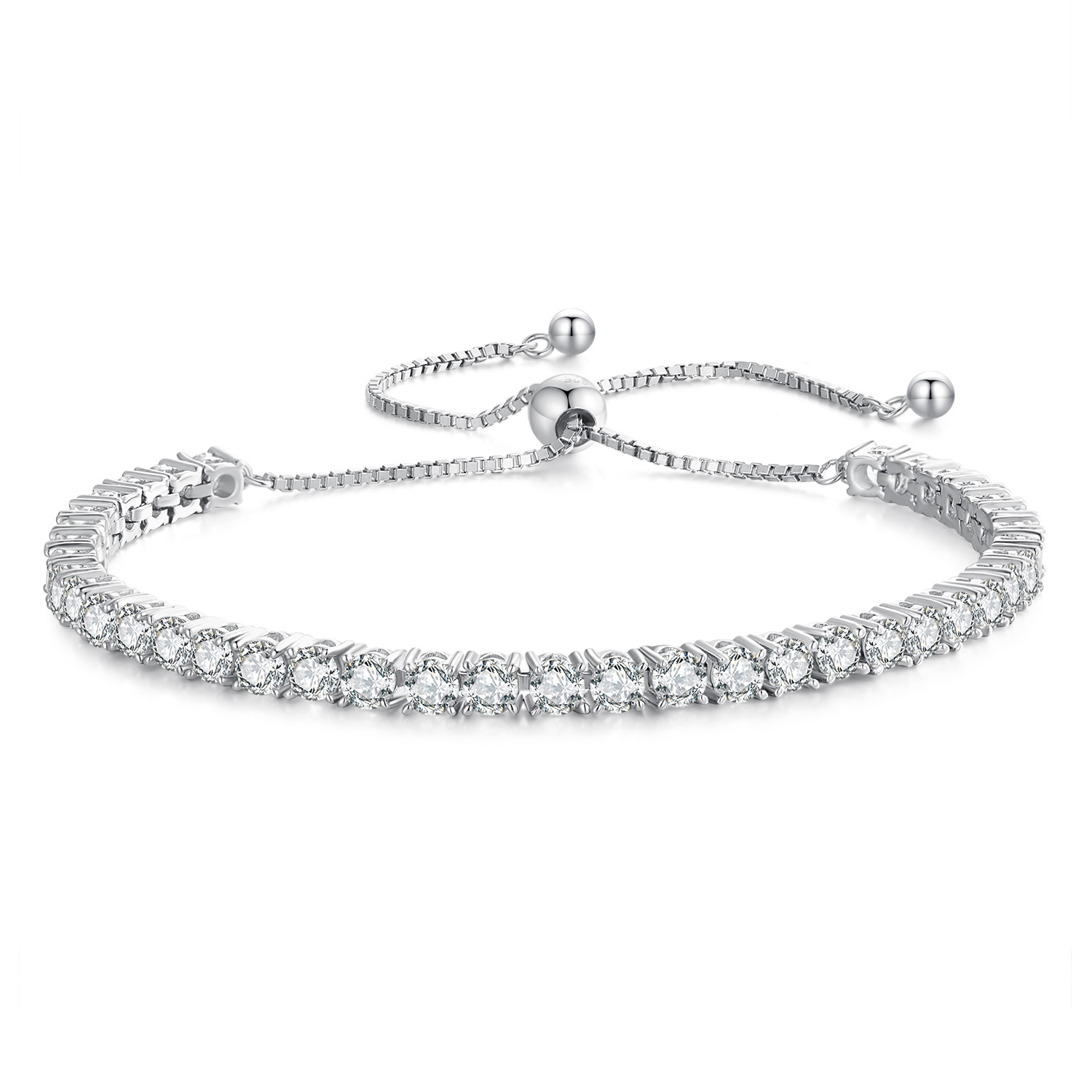 Pandora Stijl Fijne Moissanite Armband - MSB005