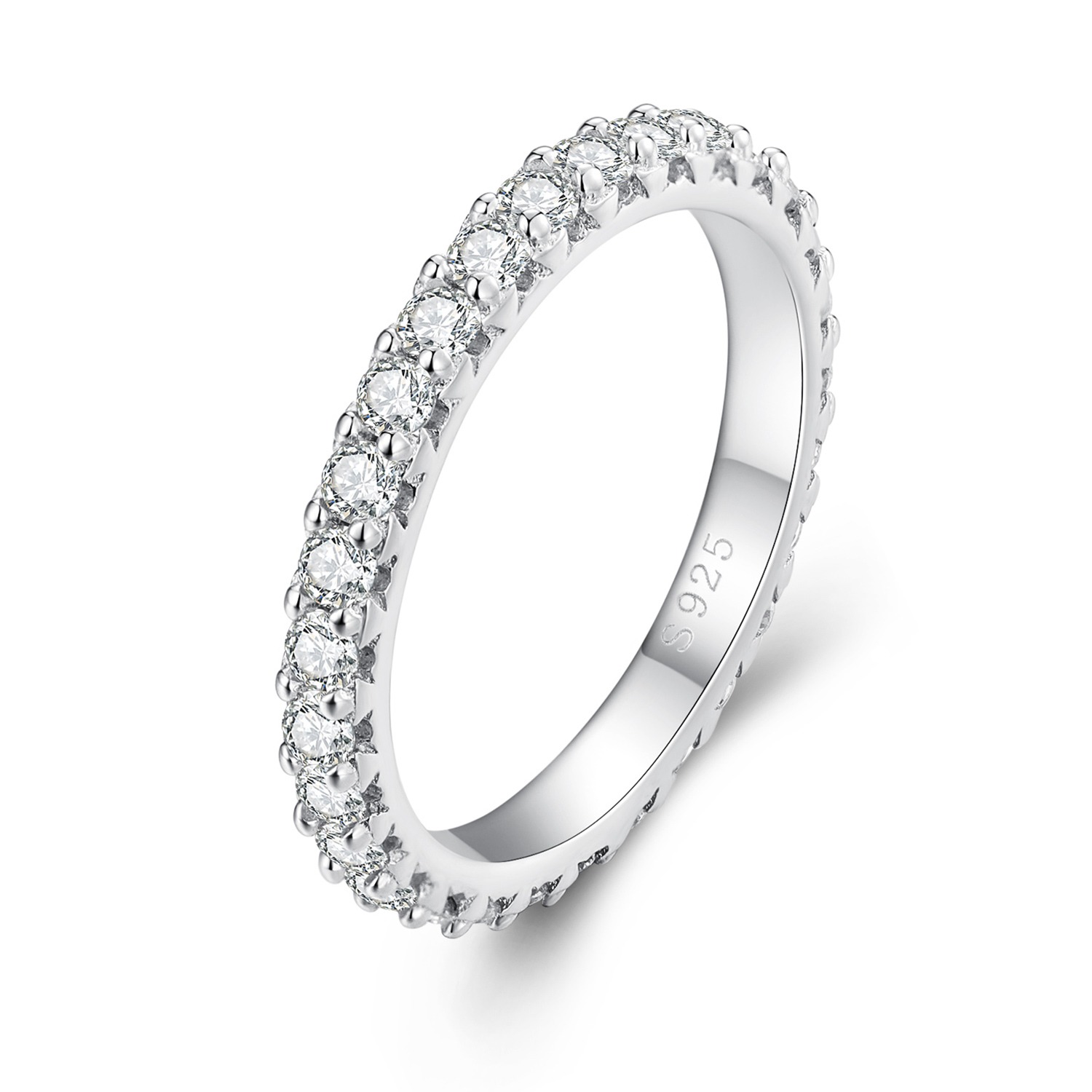 Pandora Stijl Fijne Moissanite Diamanten Ring - MSR028