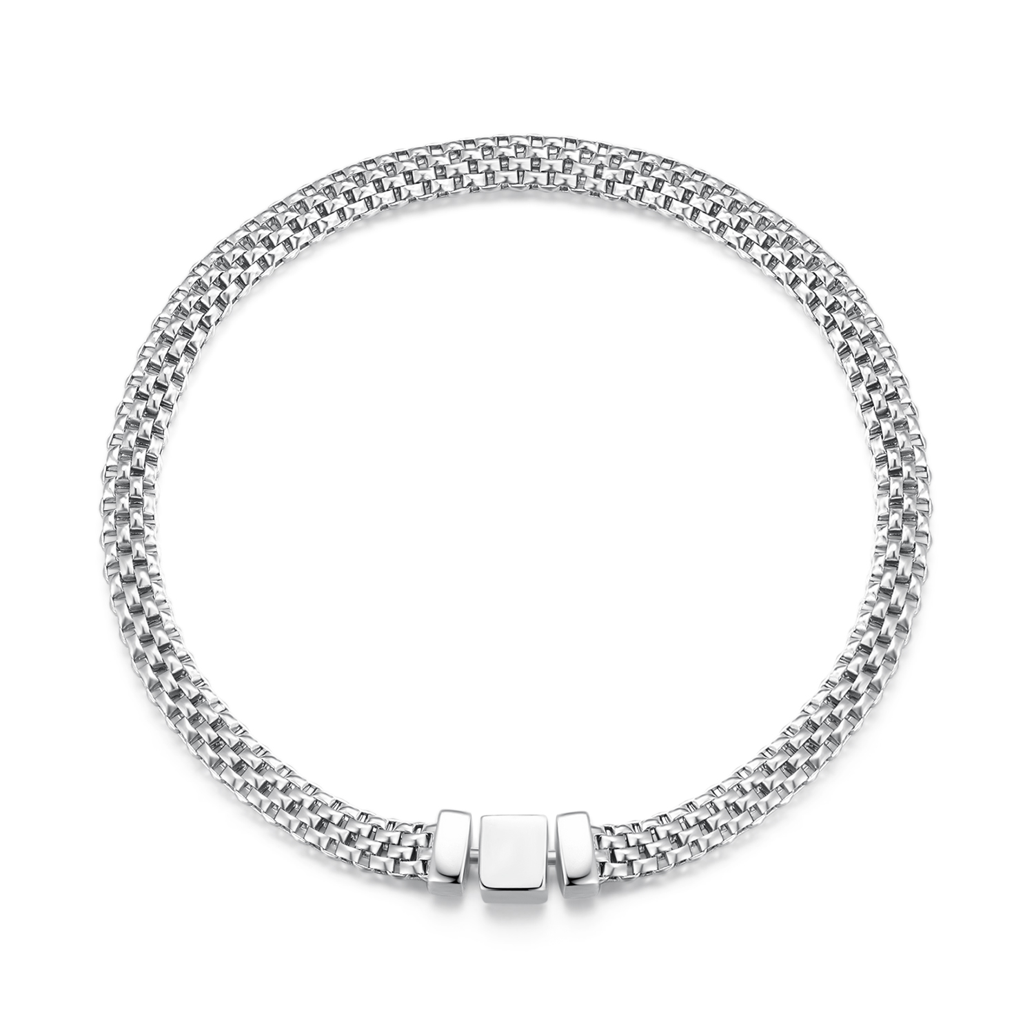 Pandora Stijl Geweven Ketting Armband - BSB124