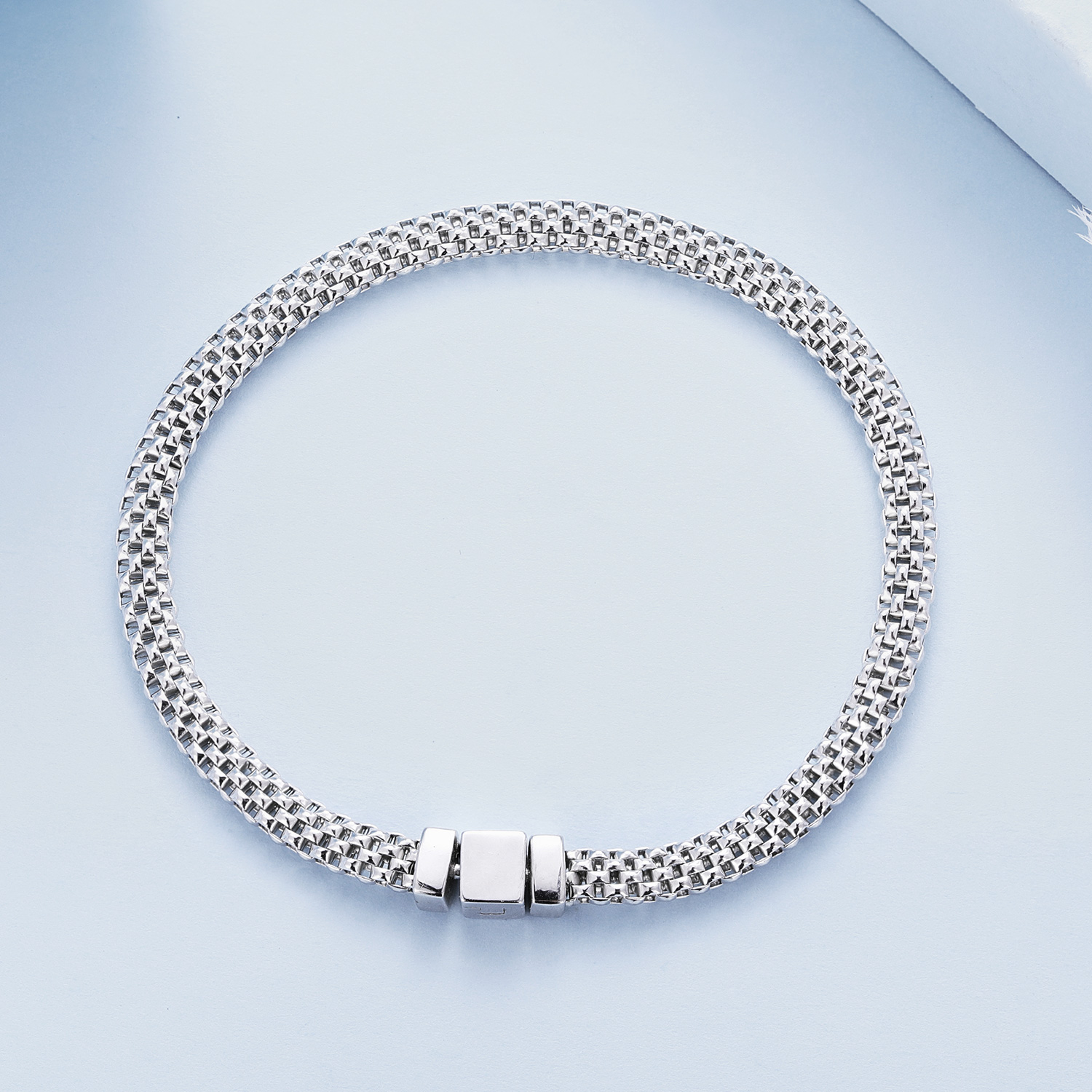 Pandora Stijl Geweven Ketting Armband - BSB124