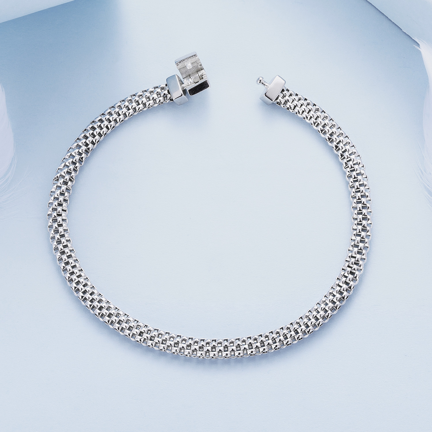 Pandora Stijl Geweven Ketting Armband - BSB124