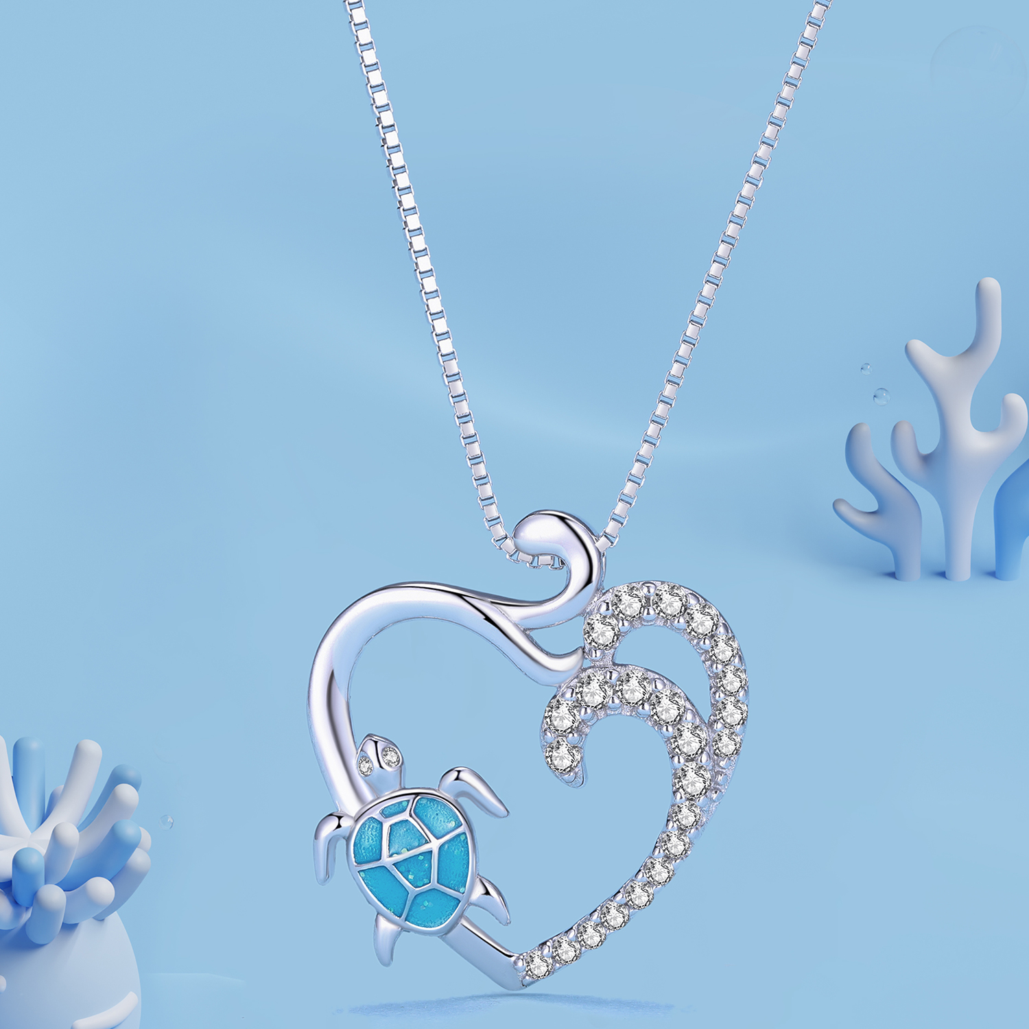 Pandora Stijl Ketting met Zeeschildpad - SCN499