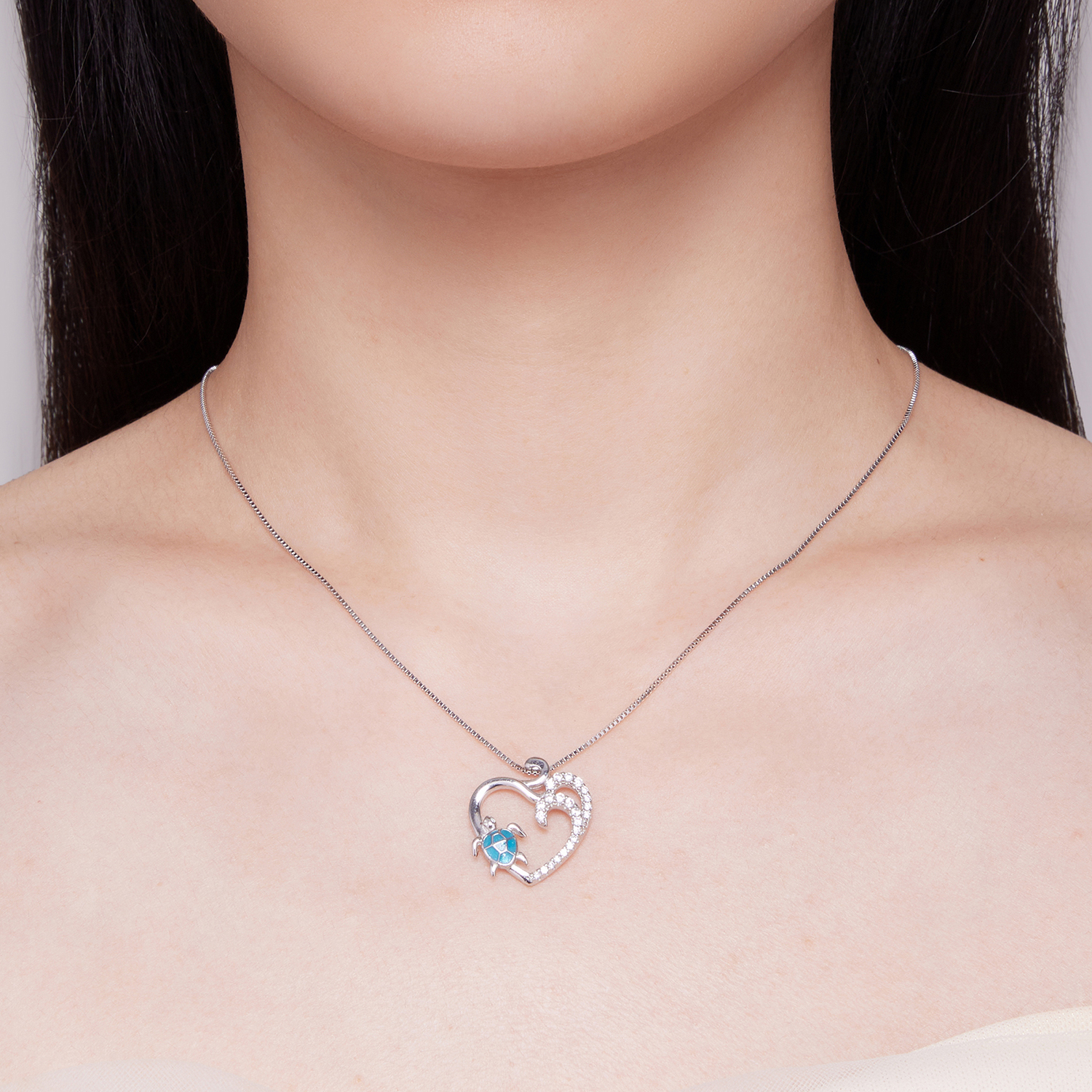 Pandora Stijl Ketting met Zeeschildpad - SCN499