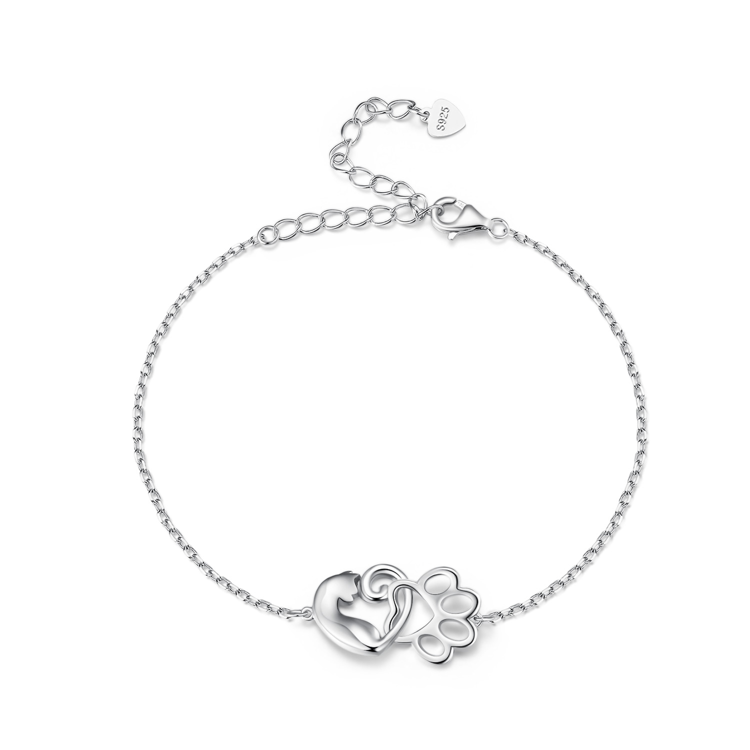 Pandora Stijl Schattige Katten Armband - SCB253