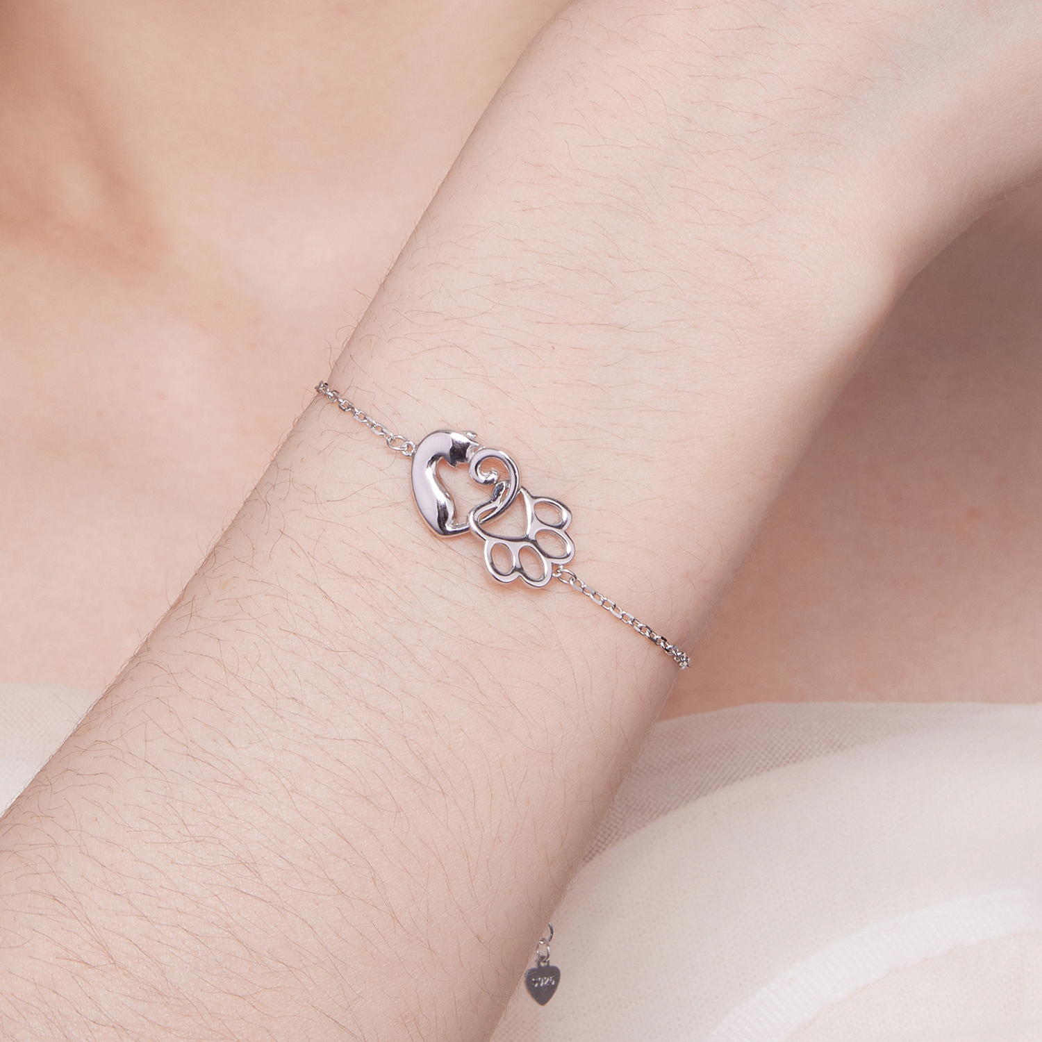 Pandora Stijl Schattige Katten Armband - SCB253