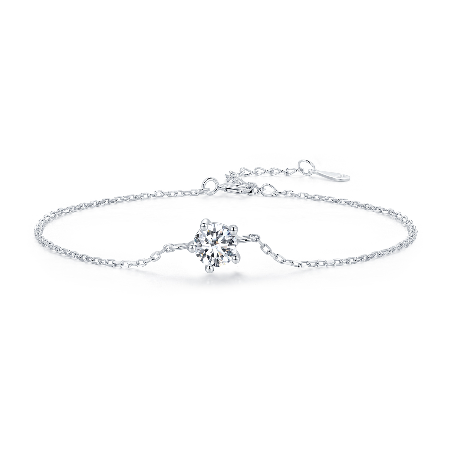 Pandora Stijl Sprankelende Moissanite Armband - MSB001