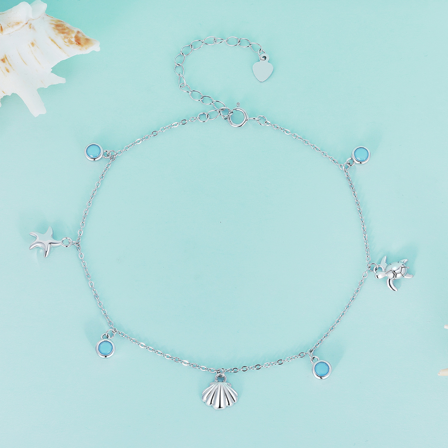 Pandora Stijl Zomer Ocean enkelbandje - BST006