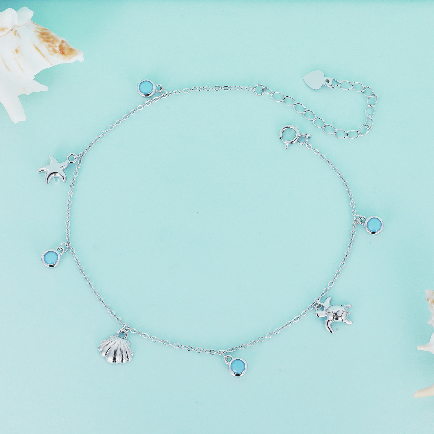 Pandora Stijl Zomer Ocean enkelbandje - BST006