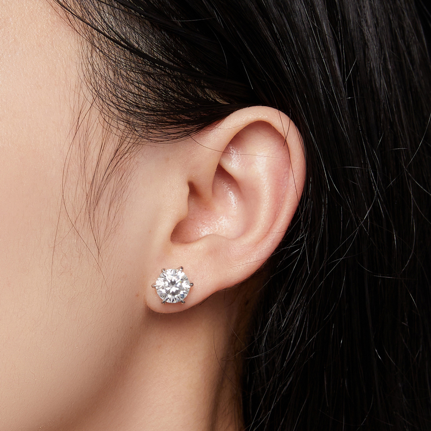 Pandora-stijl 2-karaats Moissanite Stud Oorbellen - MSE021-L