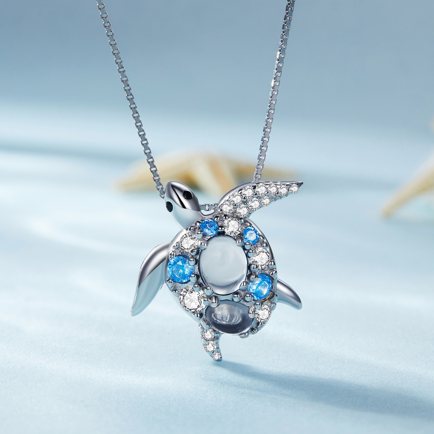 Pandora-stijl ketting met zeeschildpad - BSN331