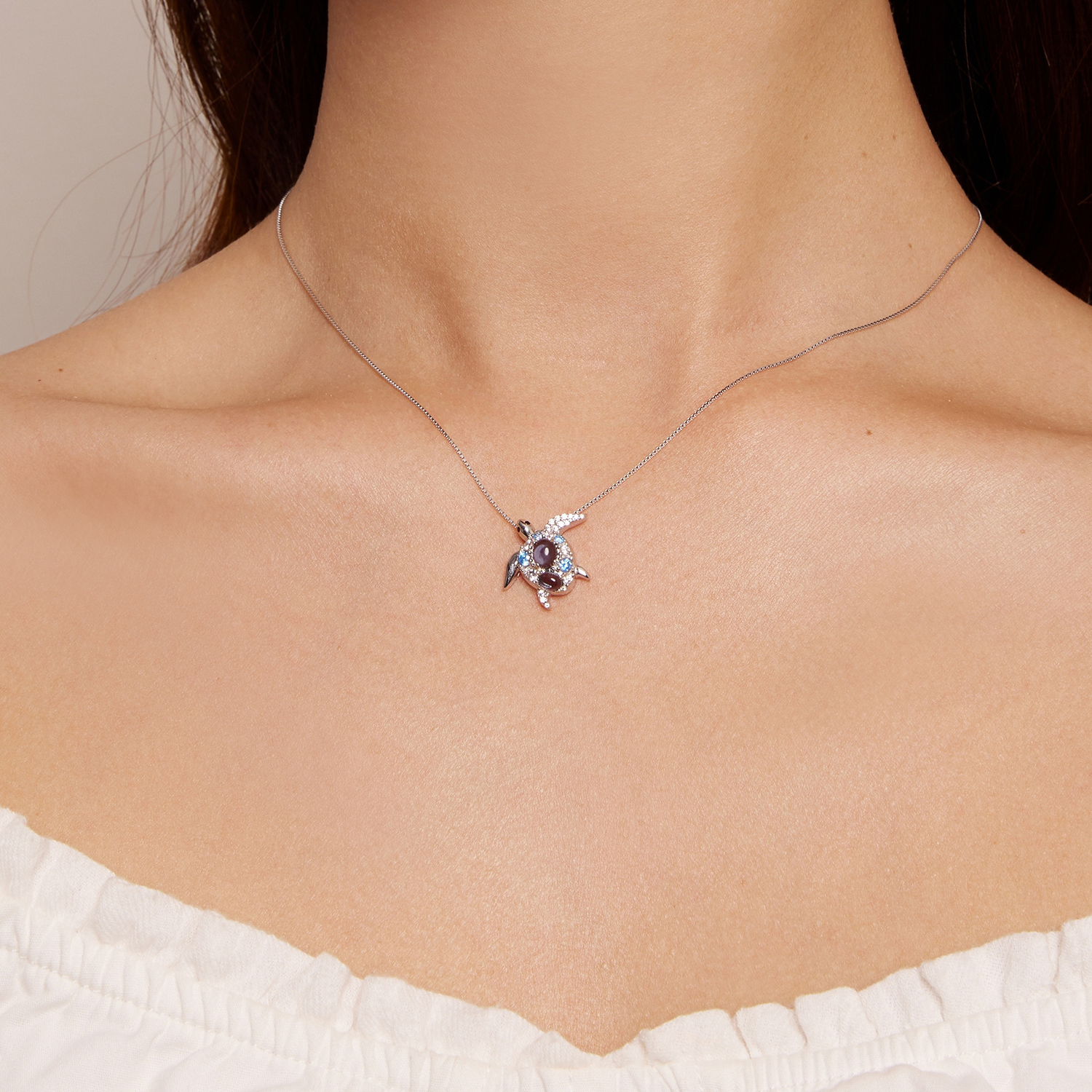 Pandora-stijl ketting met zeeschildpad - BSN331