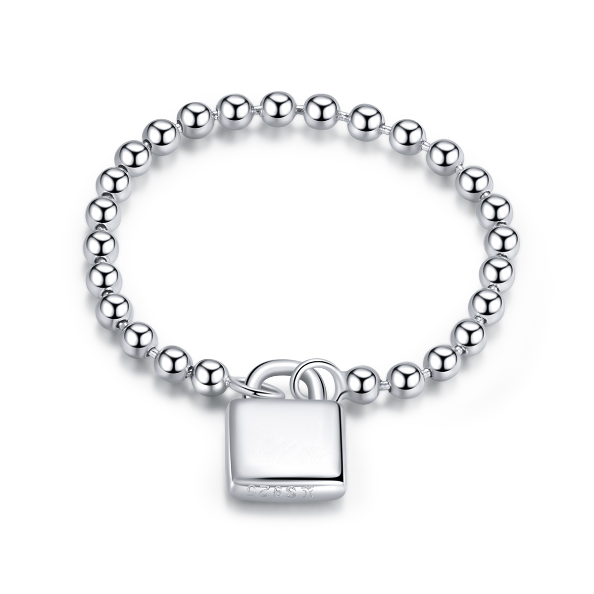 Pandora Stijl Liefdes Hangslot Ring - SCR703