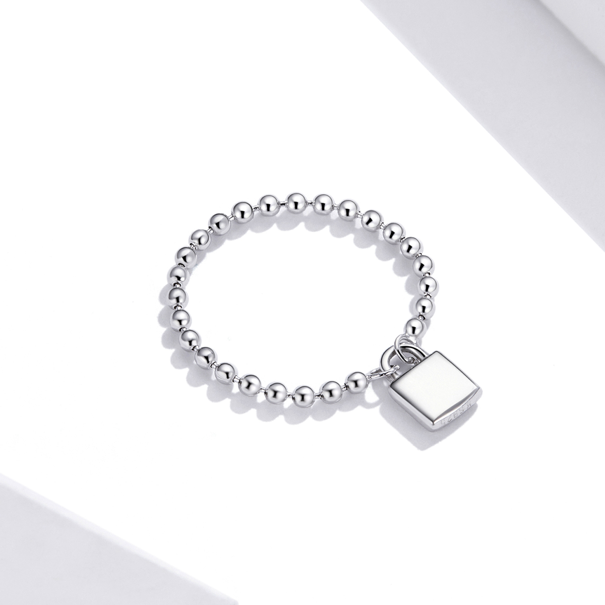 Pandora Stijl Liefdes Hangslot Ring - SCR703