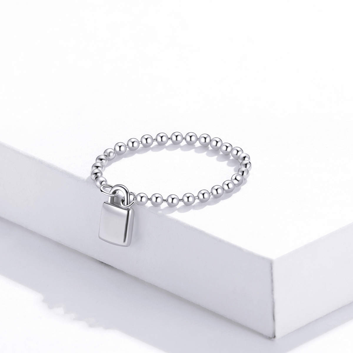 Pandora Stijl Liefdes Hangslot Ring - SCR703