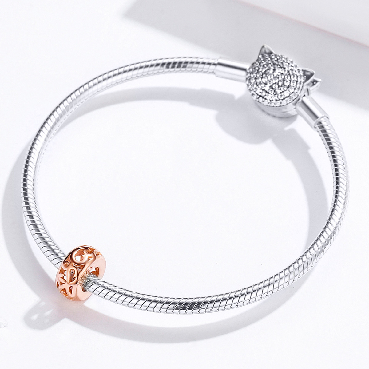 Pandora Stijl Rosé Gouden Spacer Bedel - SCC716-C