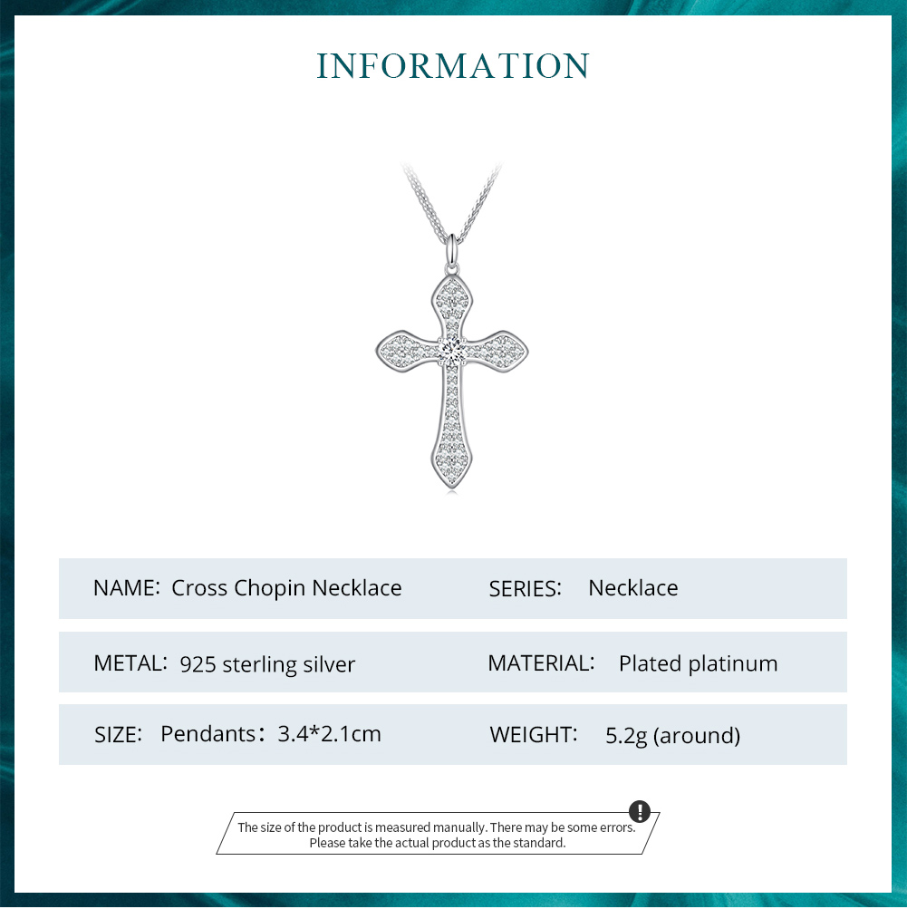 Pandora-stijl Kruis Halsketting - BSN303