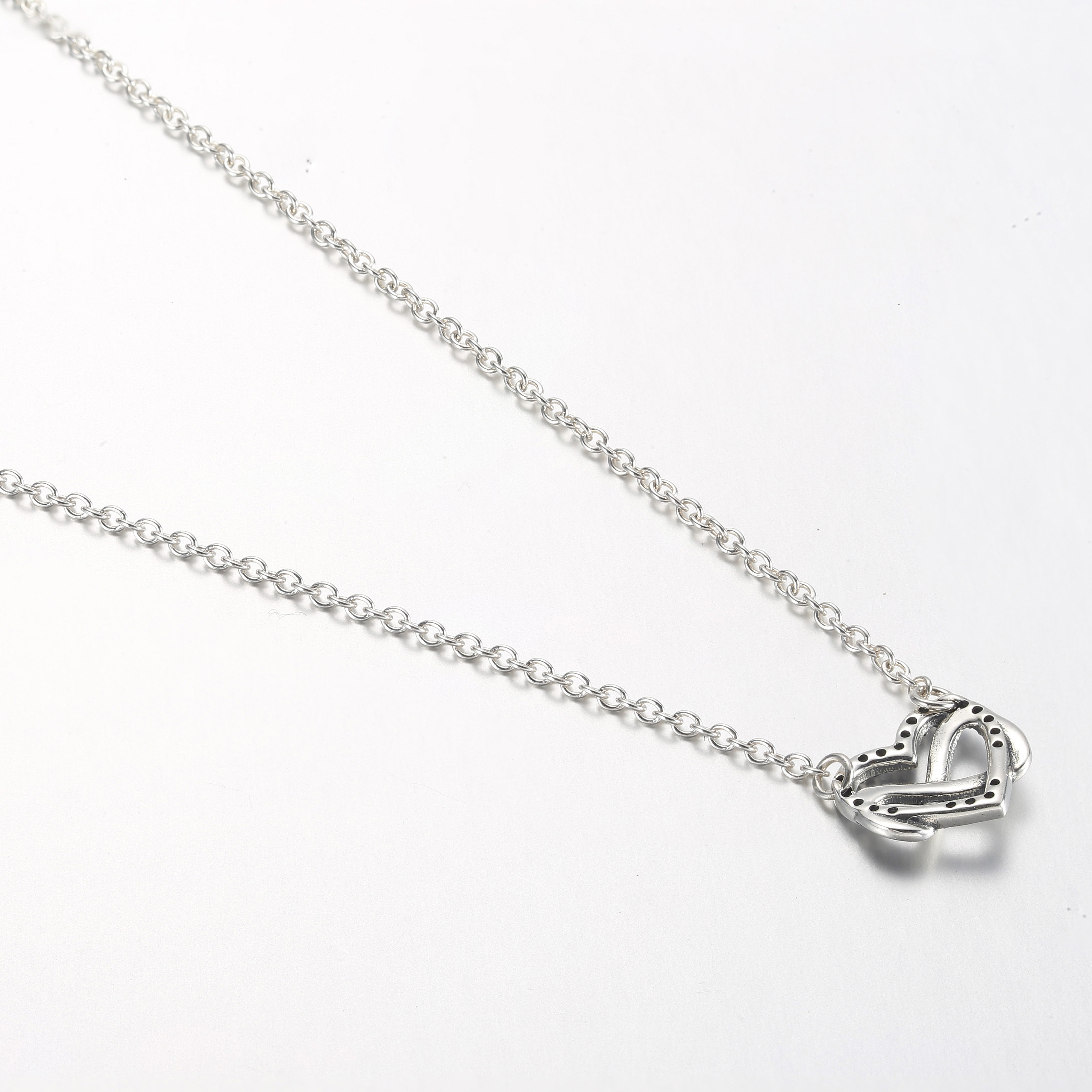 Pandora Sprankelende Infinity Hart Collier Ketting - 392666C01-50