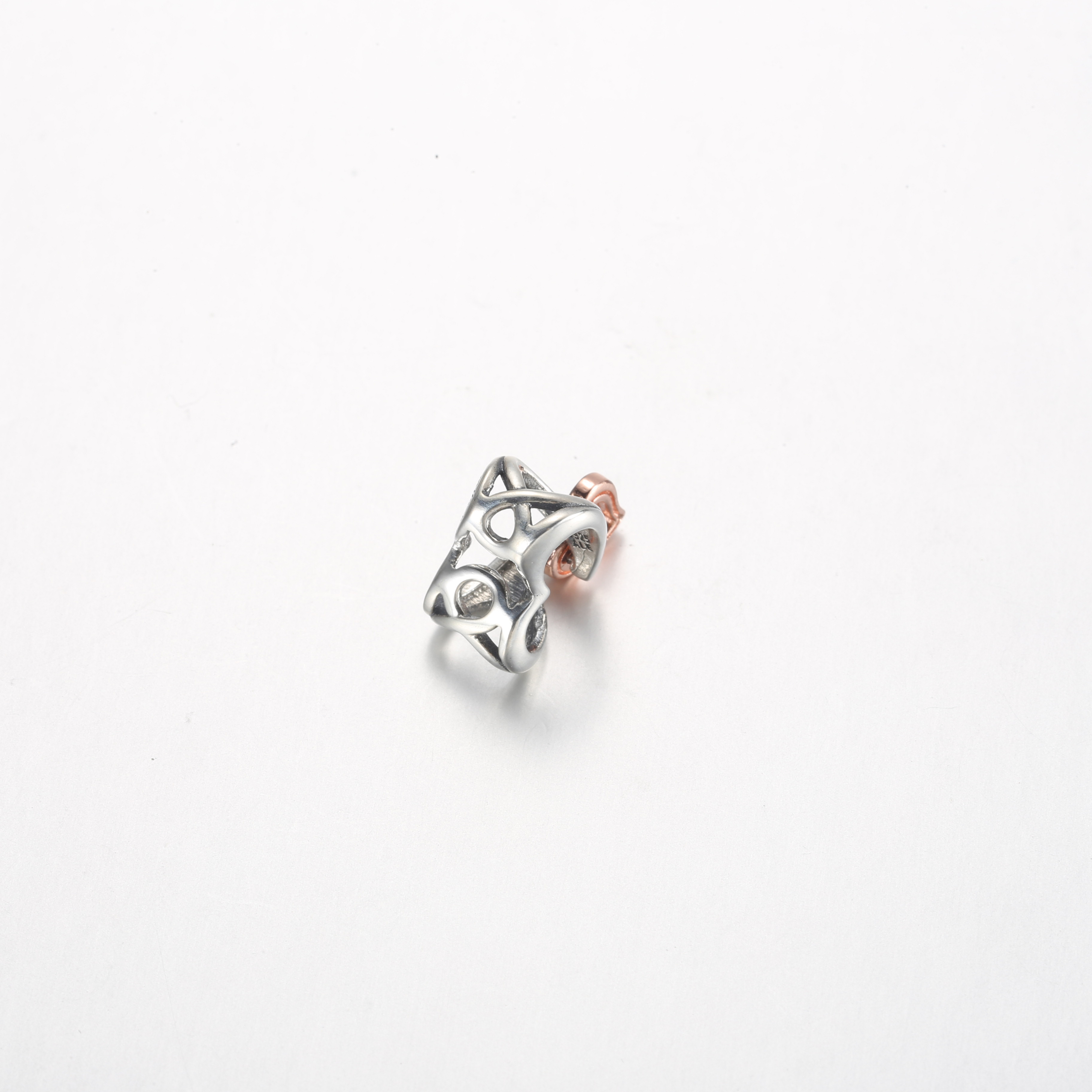 Pandora Twee-Tone Openwork Infinity Hart Bedel - 782642C00