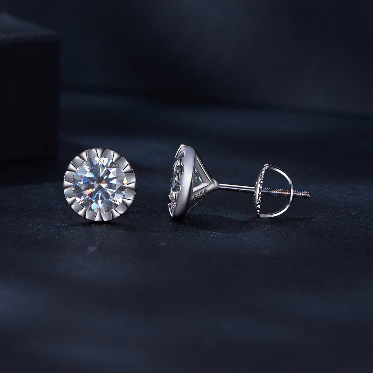 Pandora Stijl 1Ct Moissanite Studs Oorbellen - MSE027