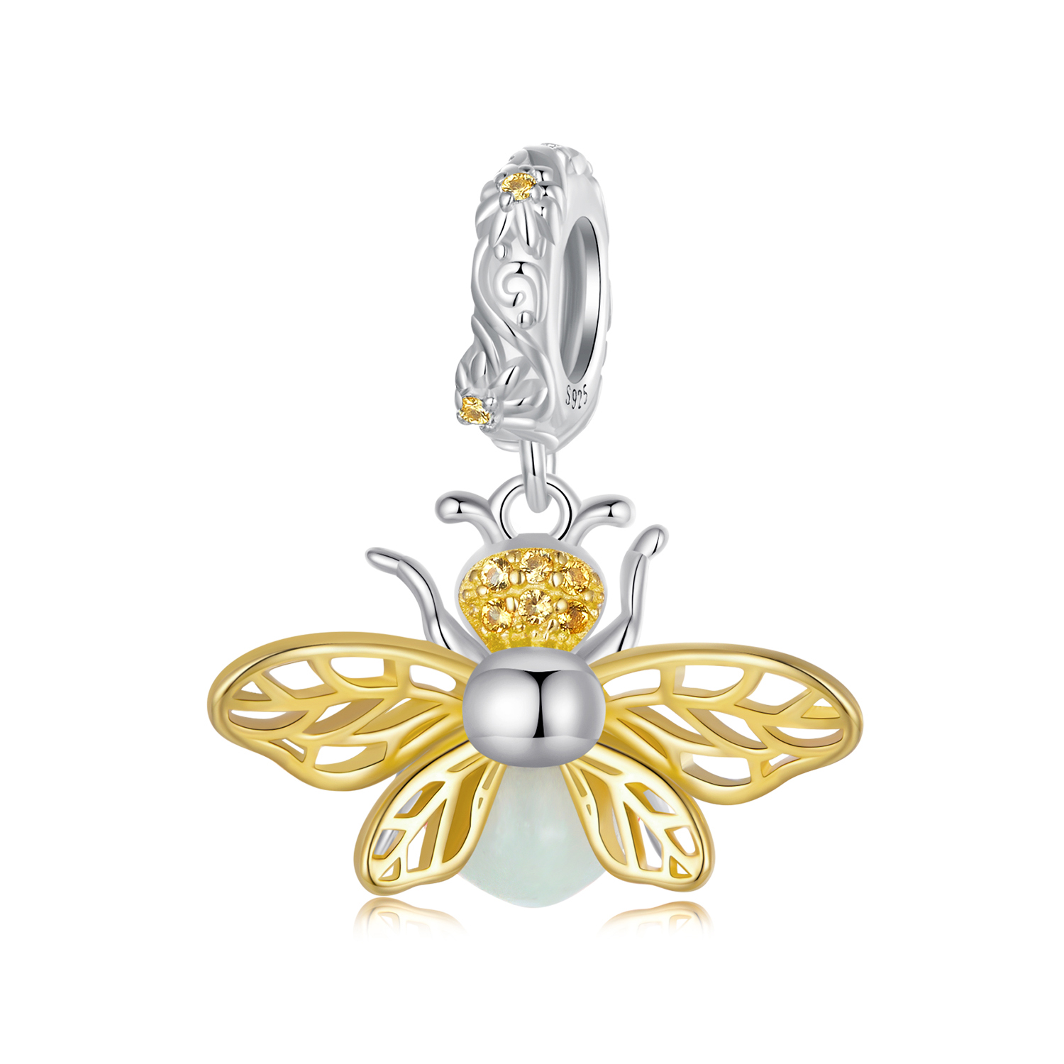 Pandora Stijl Bee Glow-In-The-Dark Hanger - SCC2616