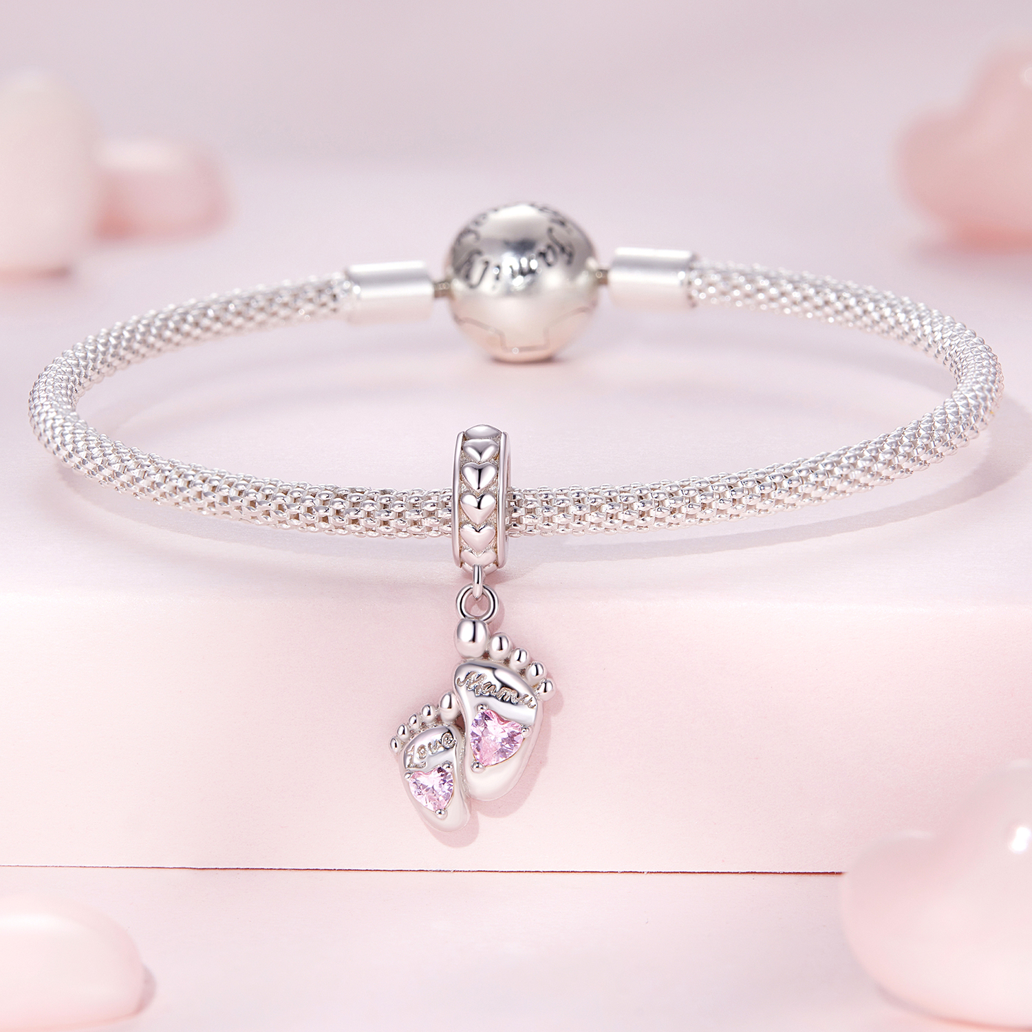 Pandora Stijl De Voetstappen van Liefde Hanger - BSC825