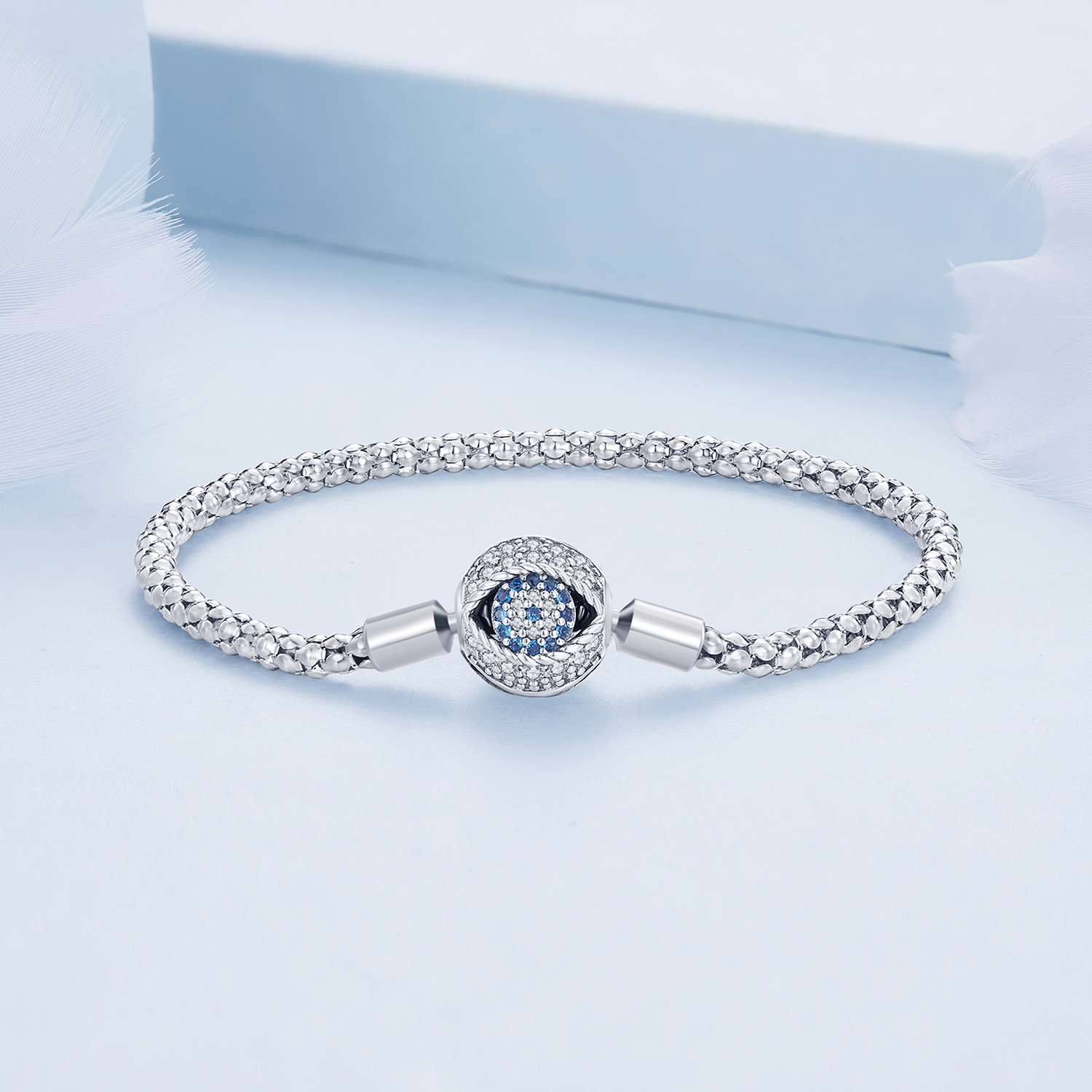 Pandora Stijl Duivelsoog Kleine Bol Ketting Armband - BSB141