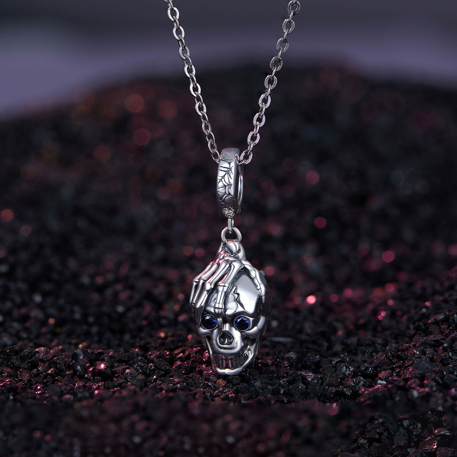 Pandora Stijl Halloween Skull Dangle - SCC2606