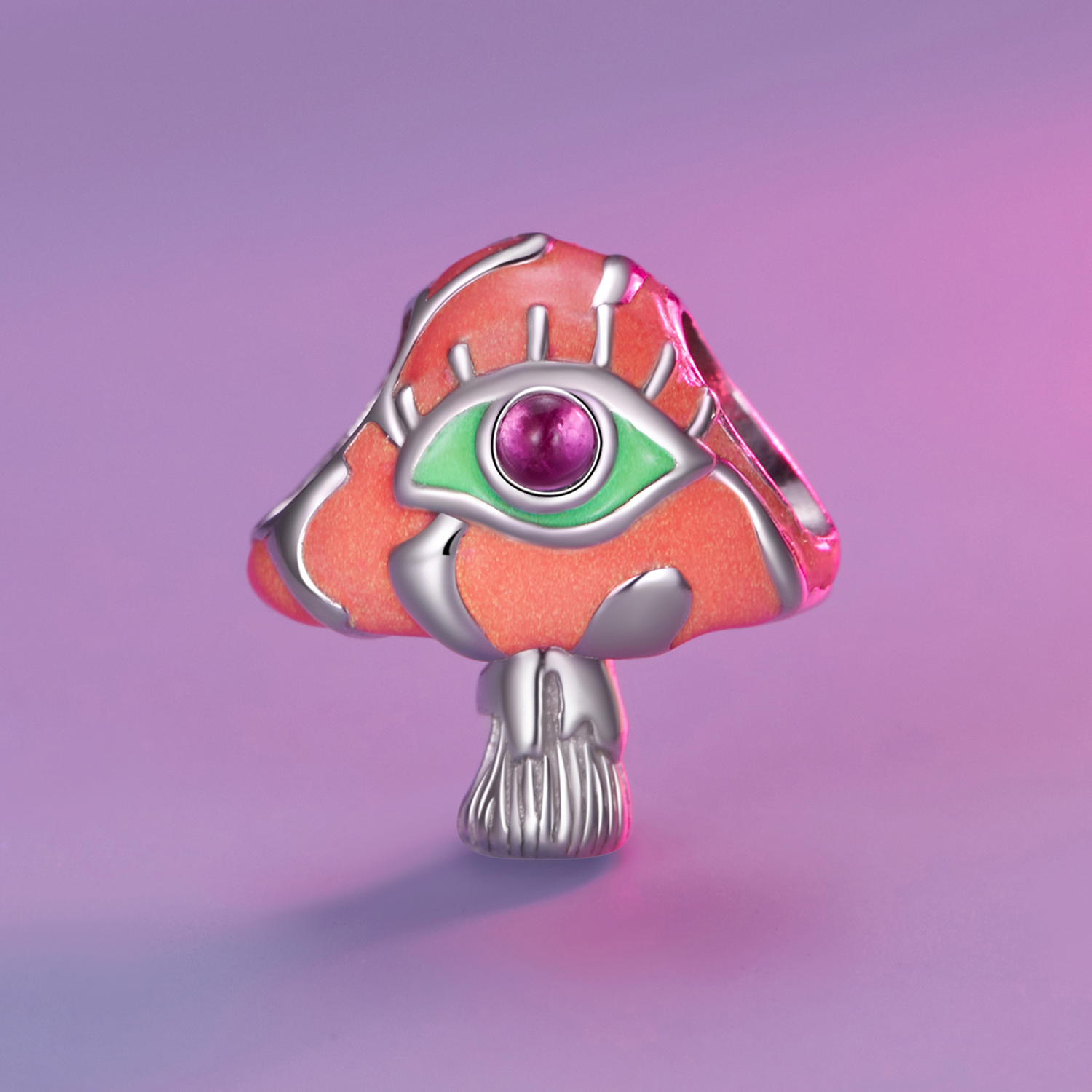 Pandora Stijl Hallucinogene Paddenstoelen Bedel - SCC2532