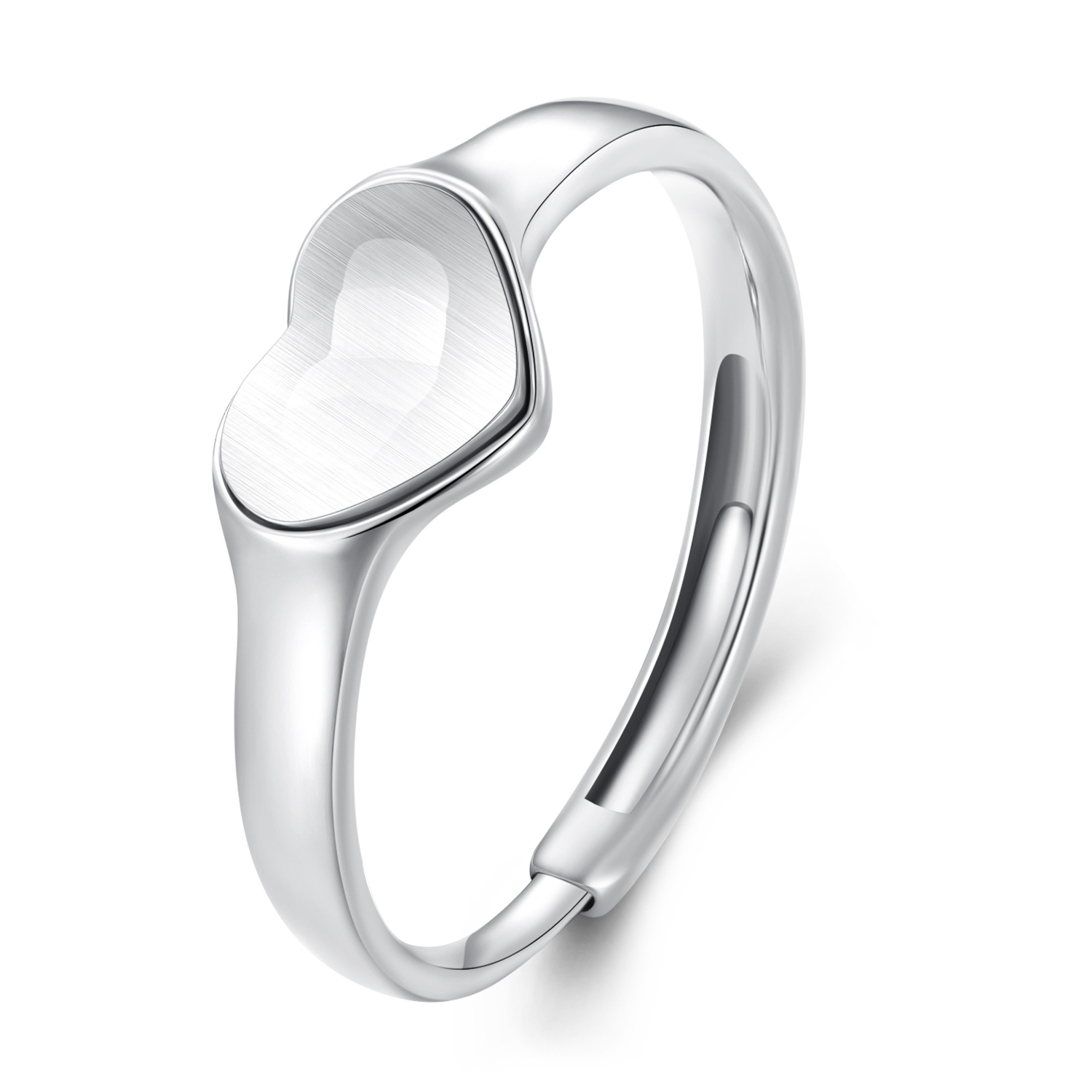 Pandora stijl hartvormige reflecterende ring - BSR434