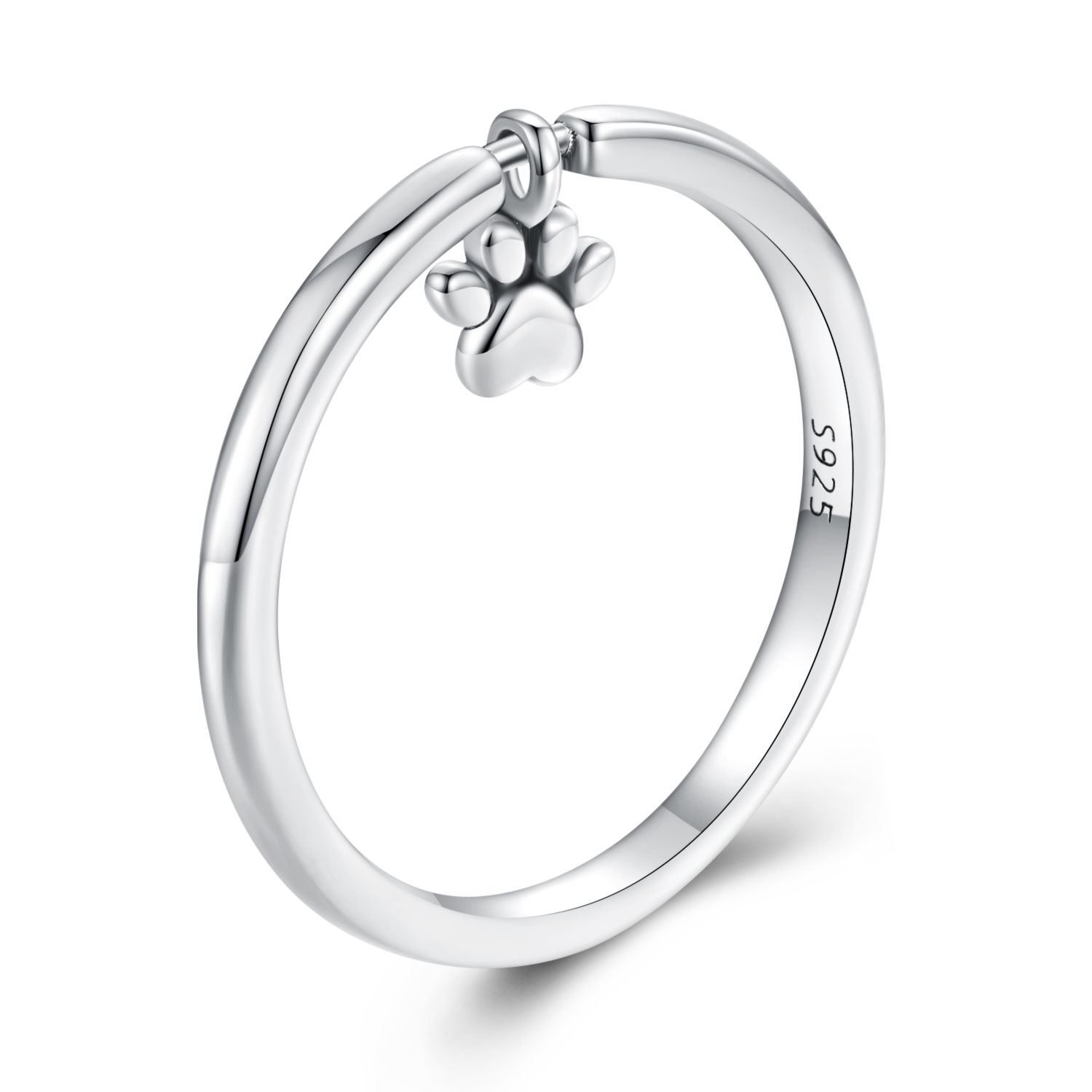 Pandora Stijl Hondenpoot Ring - SCR892