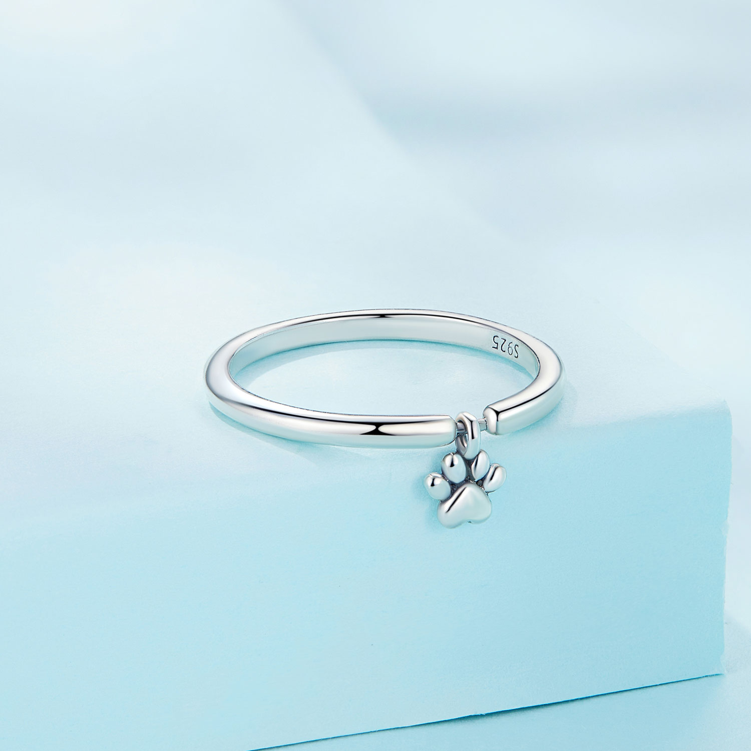 Pandora Stijl Hondenpoot Ring - SCR892