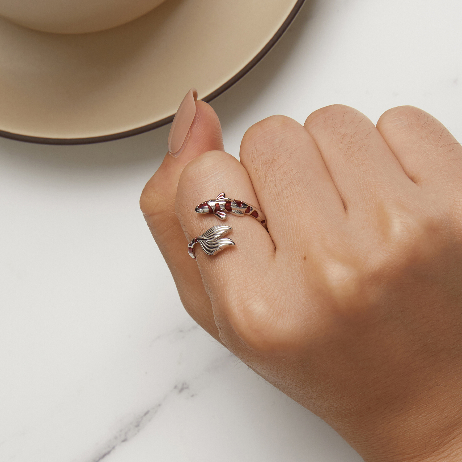 Pandora Stijl Koi Open Ring - BSR474-E